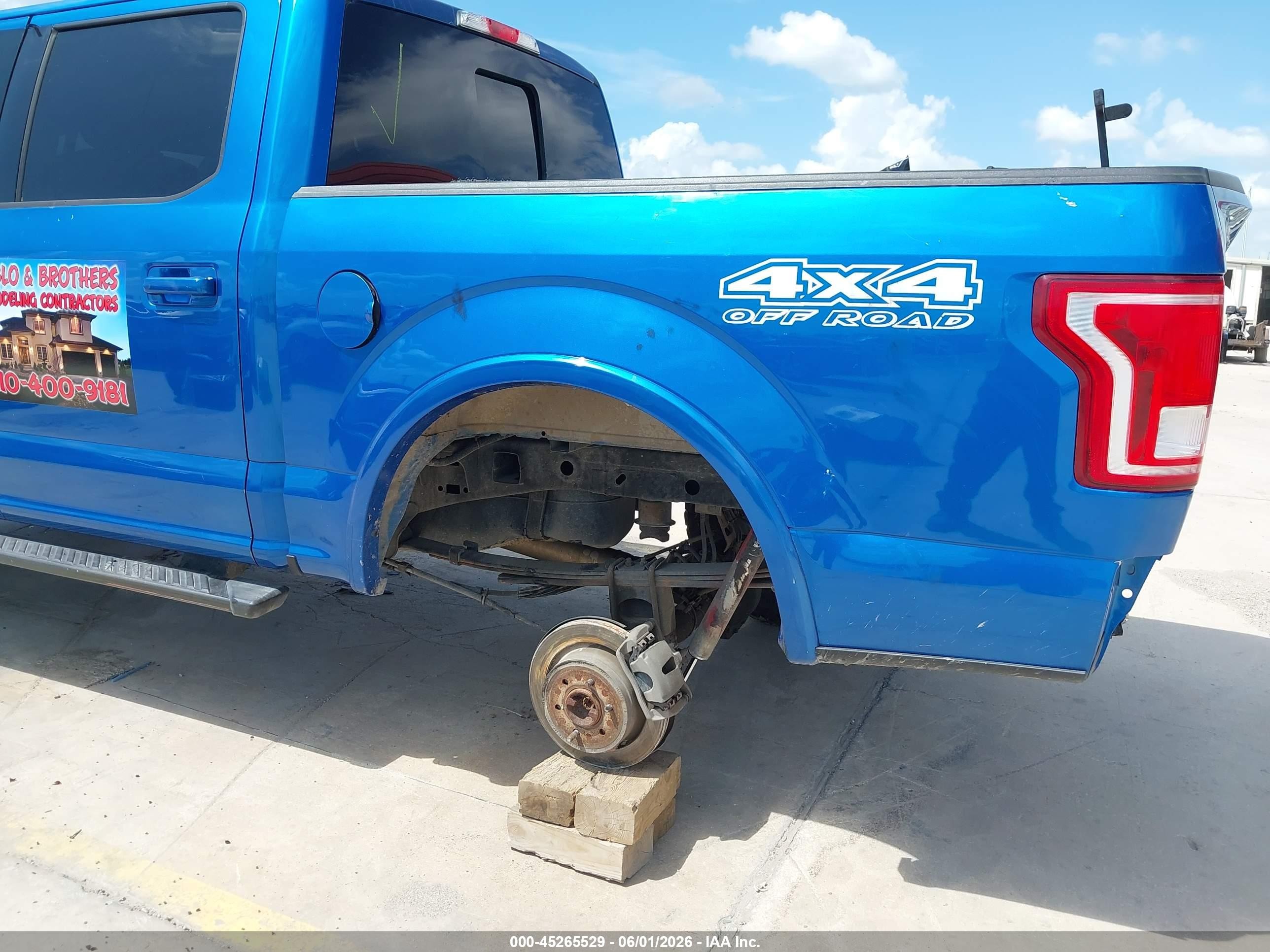 2015 Ford F-150 Xlt Blue vin: 1FTEW1EFXFKD08703