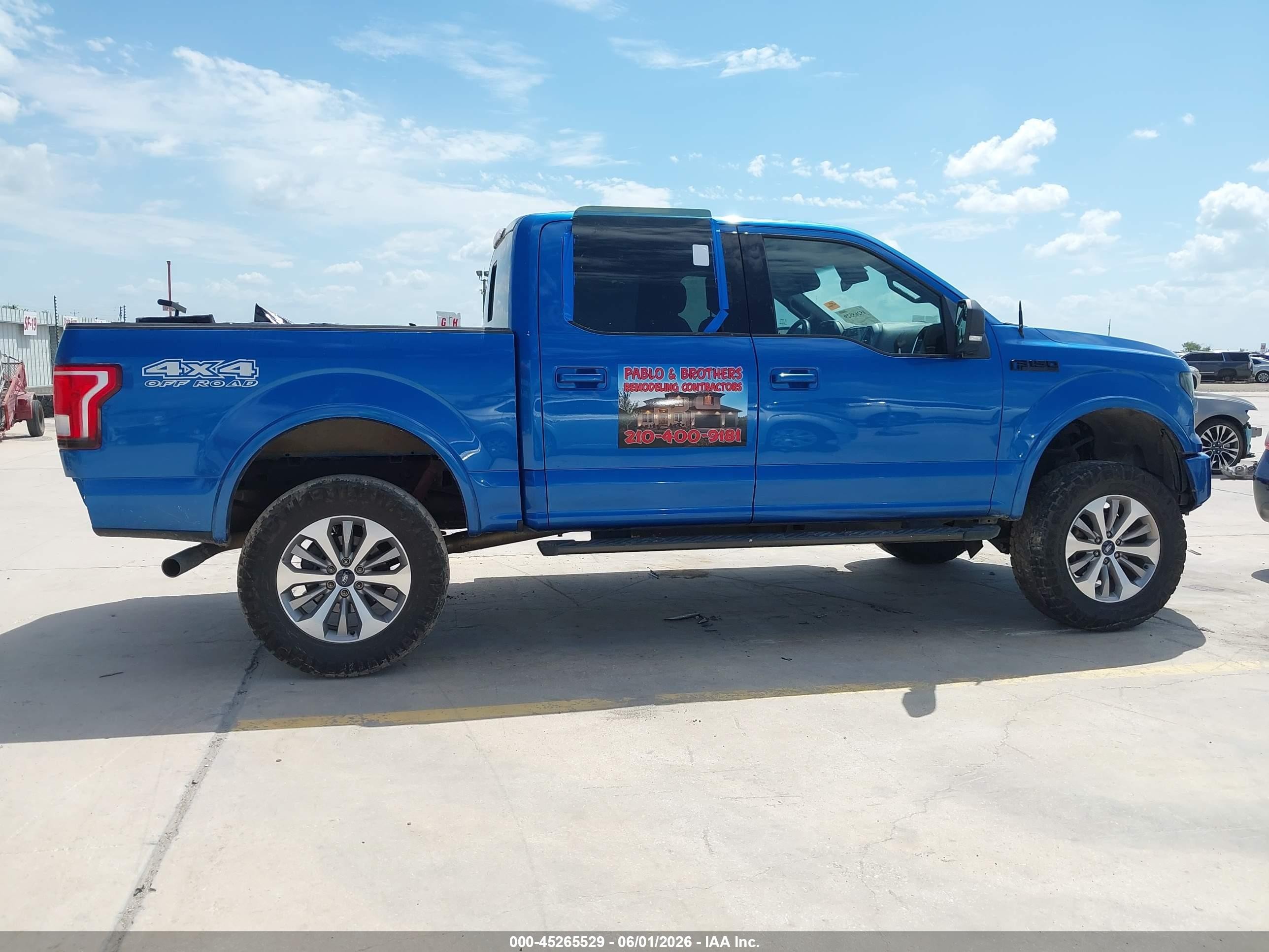 2015 Ford F-150 Xlt Blue vin: 1FTEW1EFXFKD08703