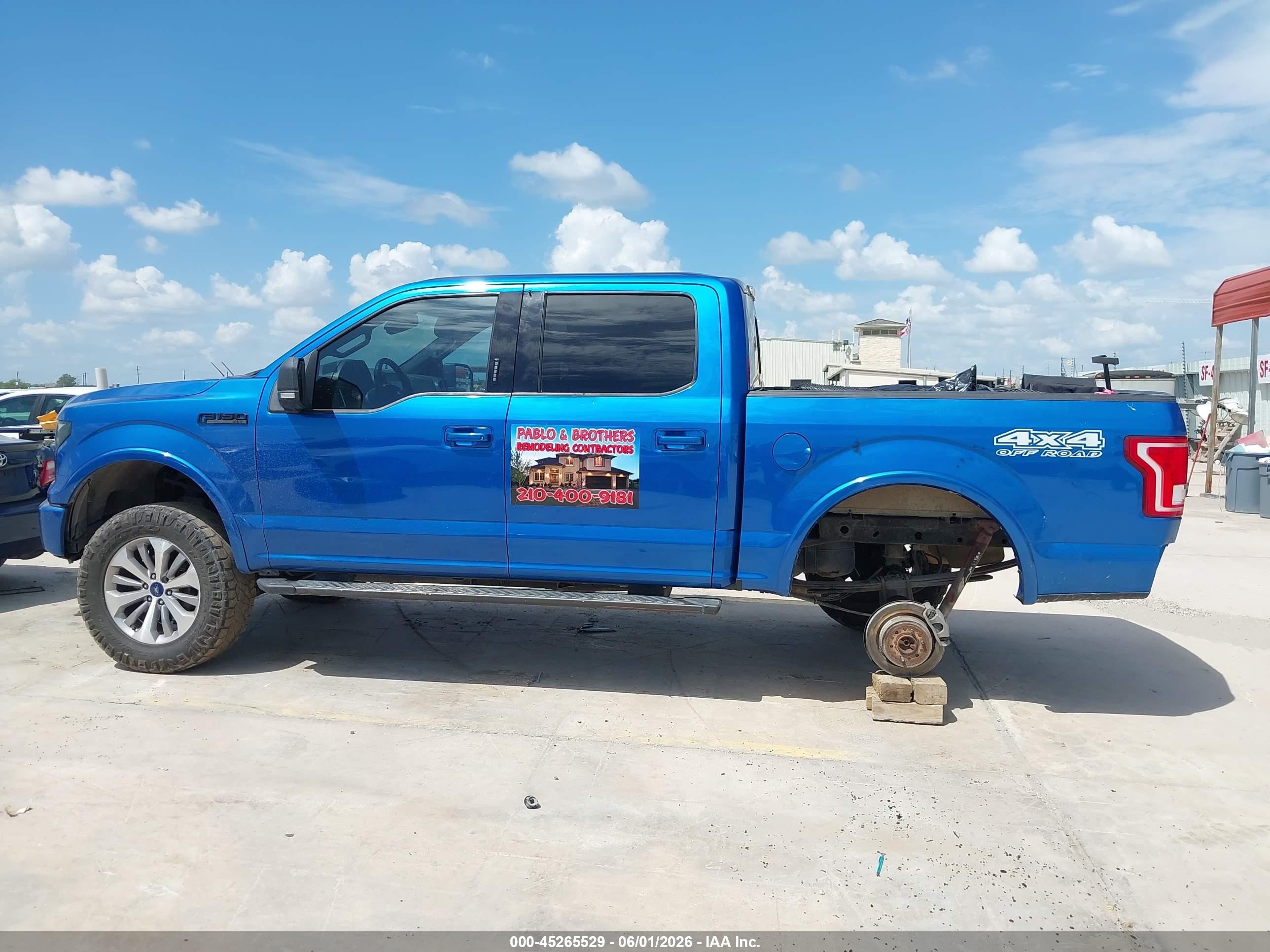 2015 Ford F-150 Xlt Blue vin: 1FTEW1EFXFKD08703