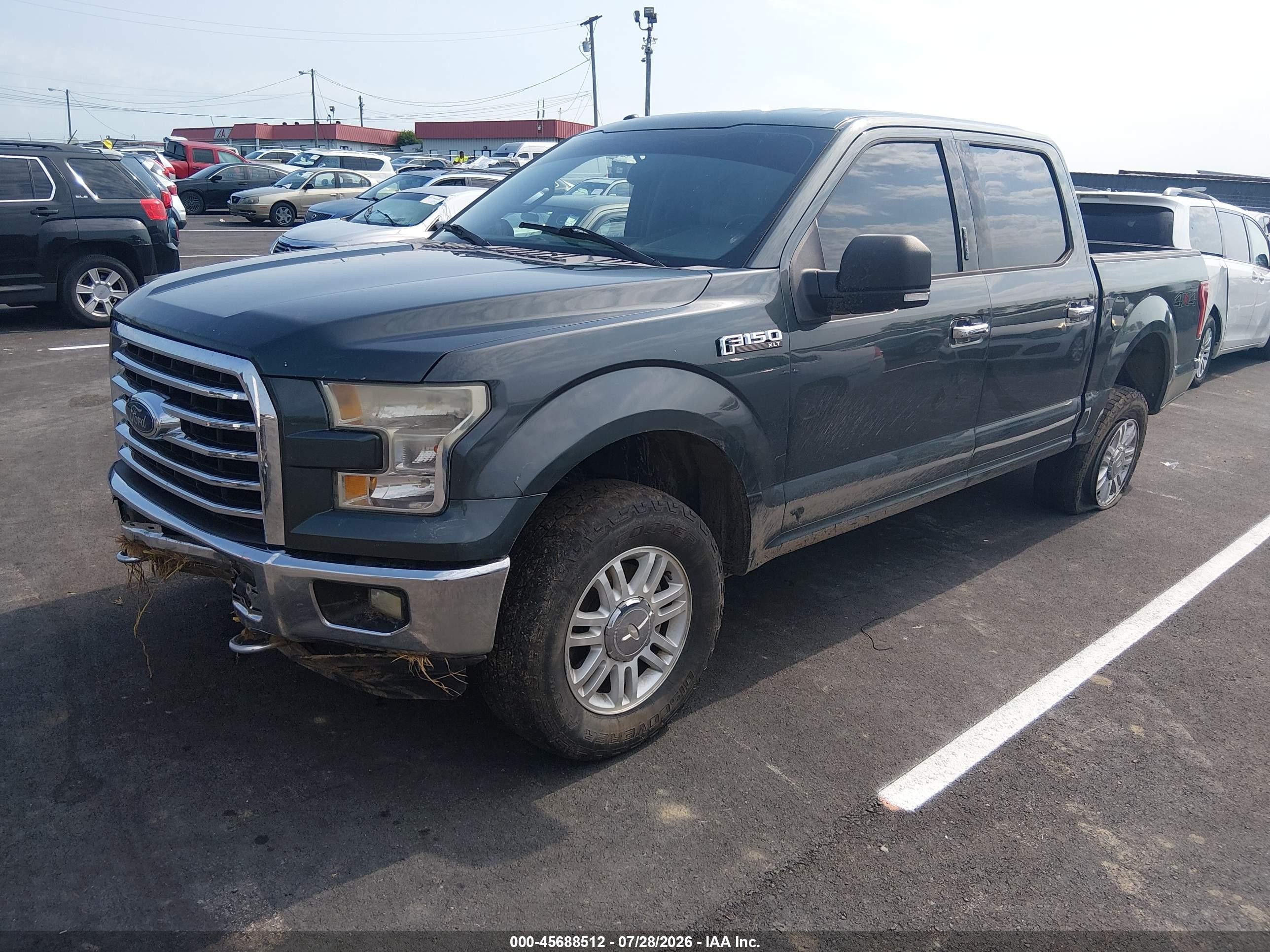 2015 Ford F-150 Xlt Зеленый vin: 1FTEW1EFXFKD18910