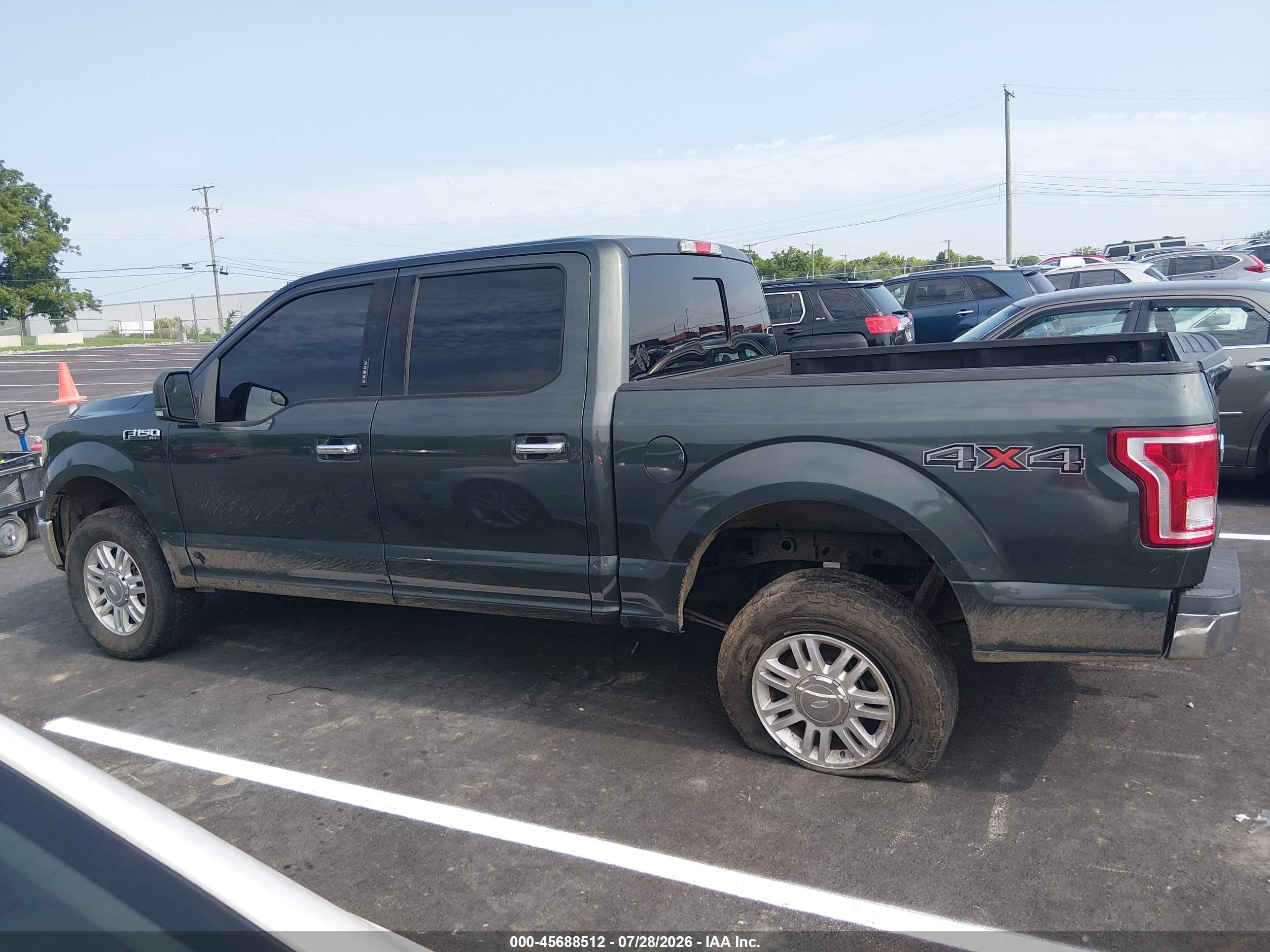 2015 Ford F-150 Xlt Зеленый vin: 1FTEW1EFXFKD18910