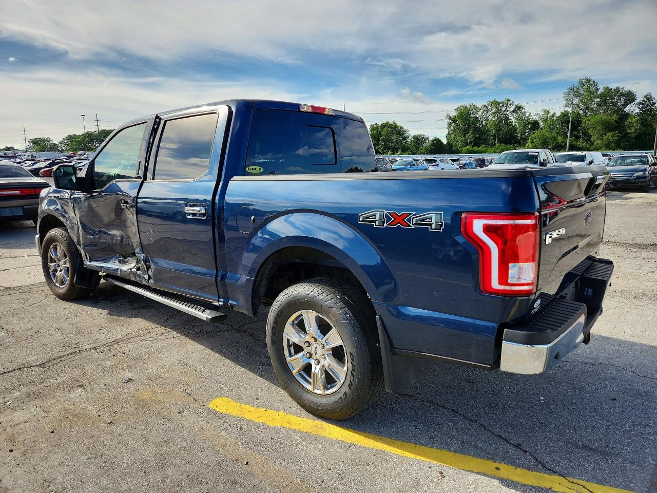 2015 Ford F150 Supercrew Синий vin: 1FTEW1EFXFKD40230