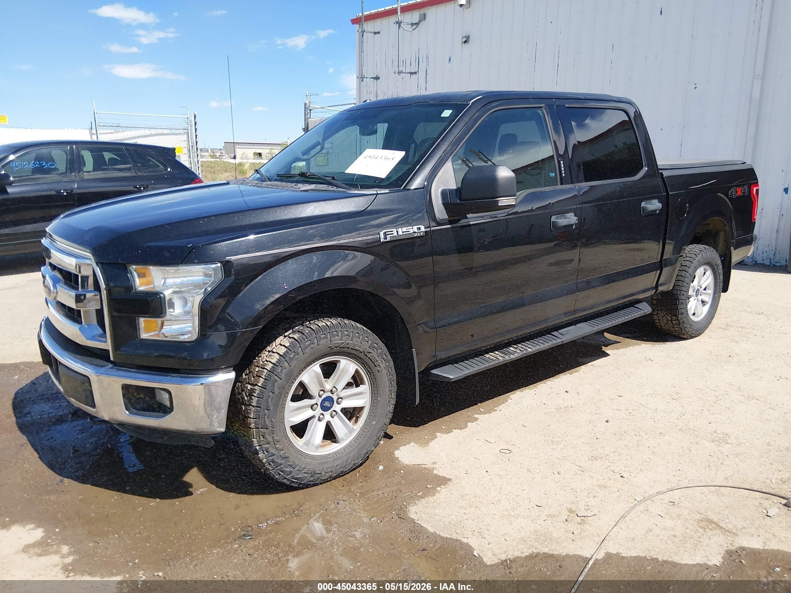 2015 Ford F-150 Xlt Black vin: 1FTEW1EFXFKD82493