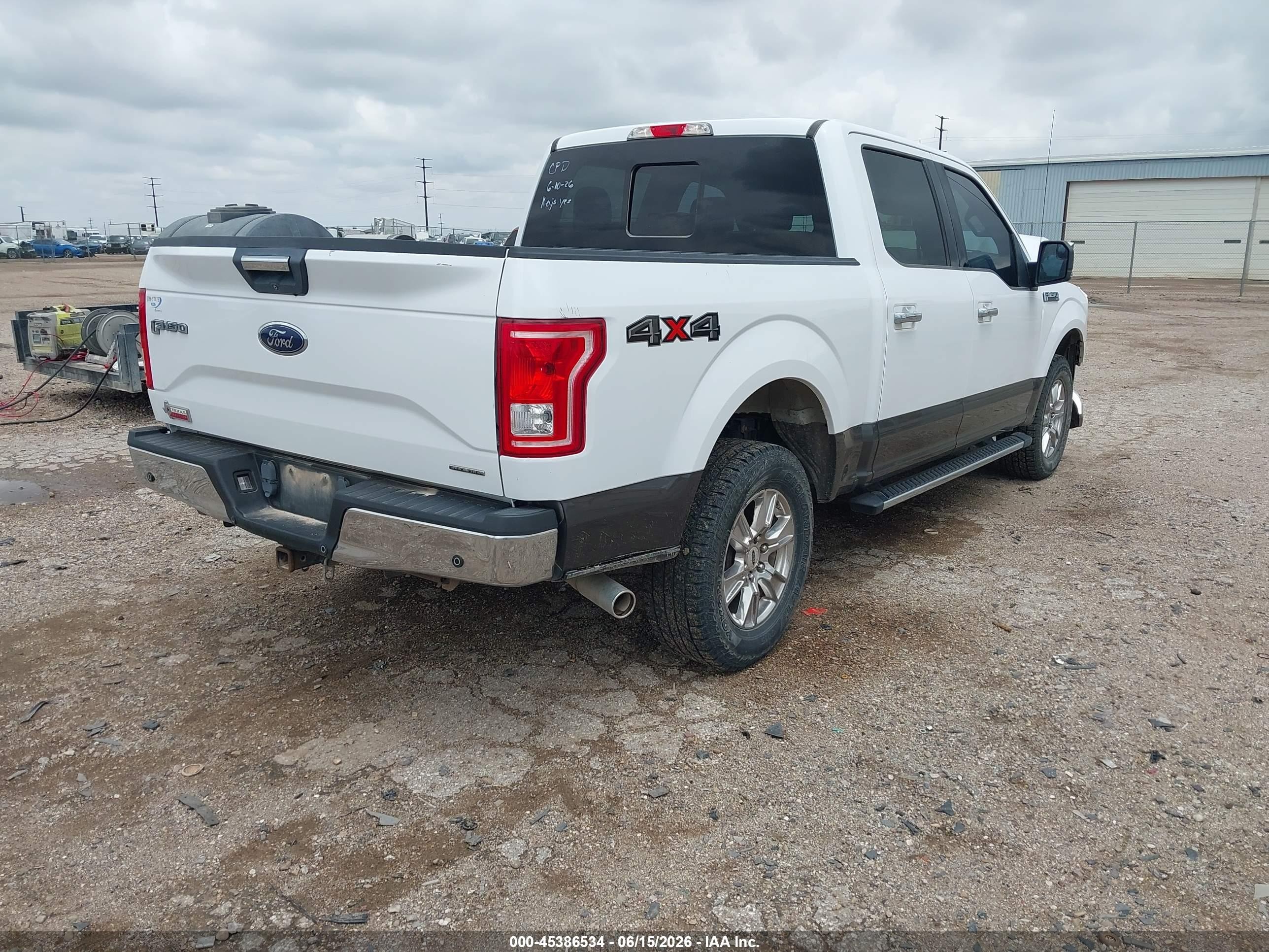 2015 Ford F-150 Xlt White vin: 1FTEW1EFXFKE38576