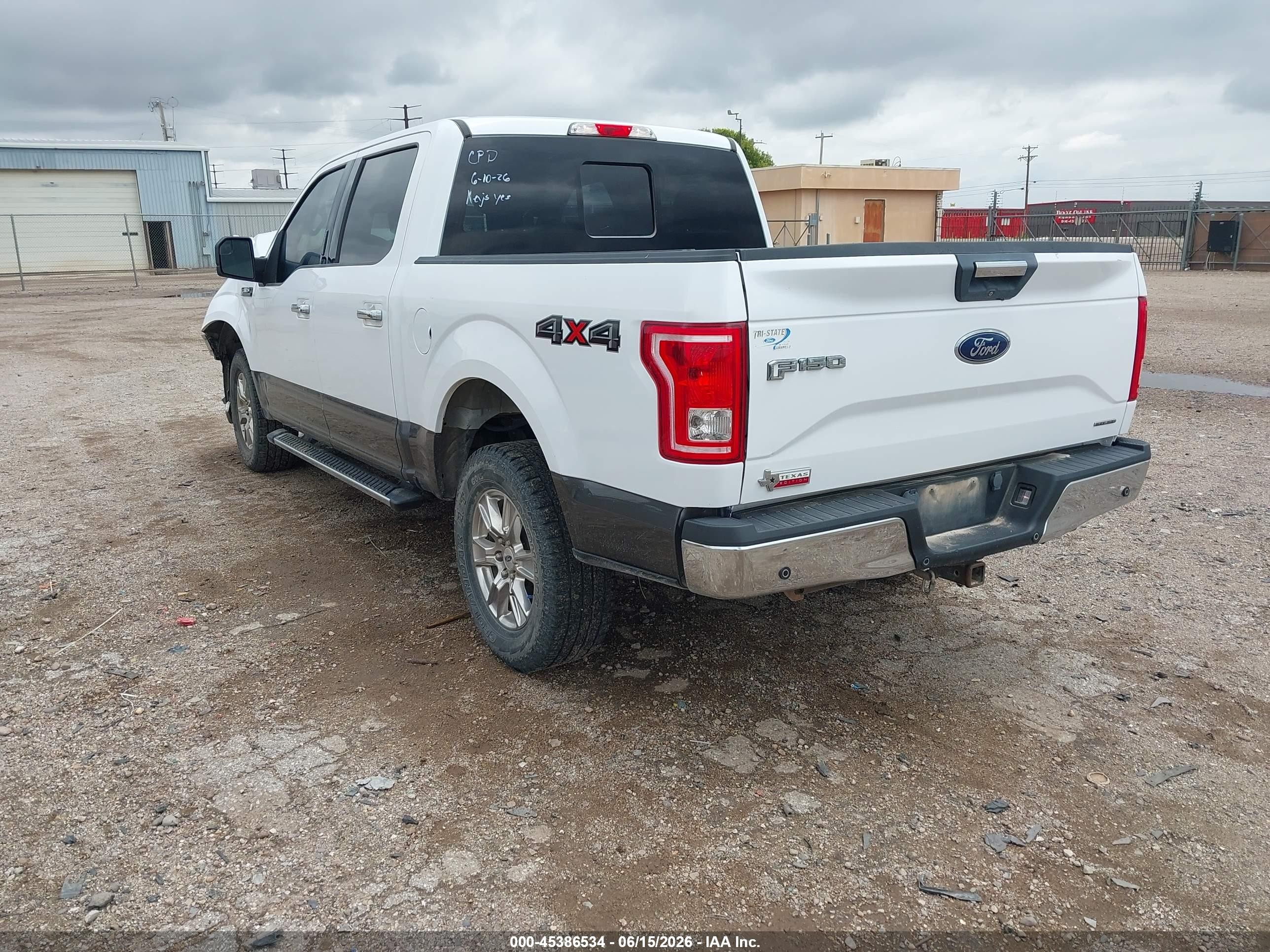 2015 Ford F-150 Xlt White vin: 1FTEW1EFXFKE38576