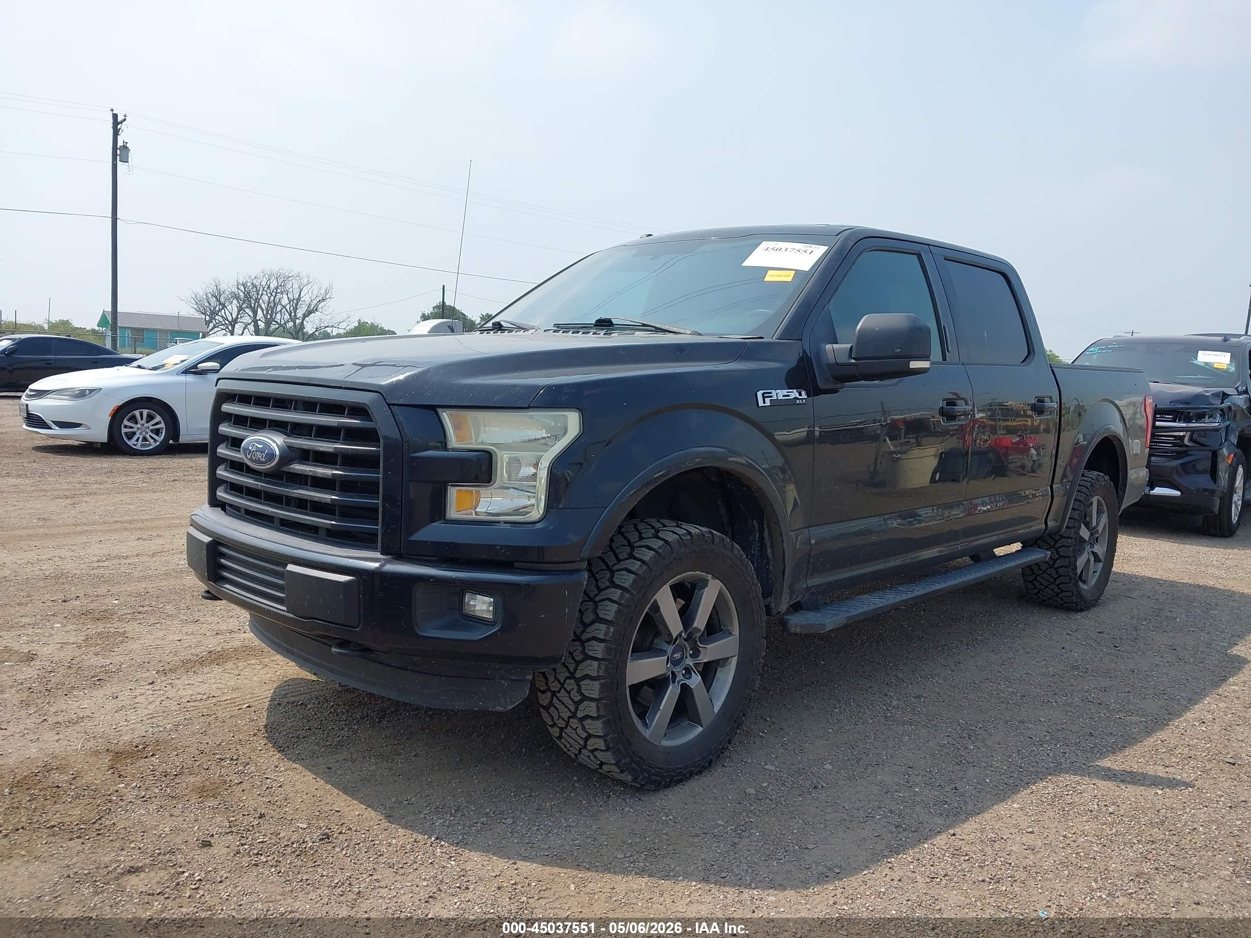 2016 Ford F-150 Xlt Black vin: 1FTEW1EFXGKD09710