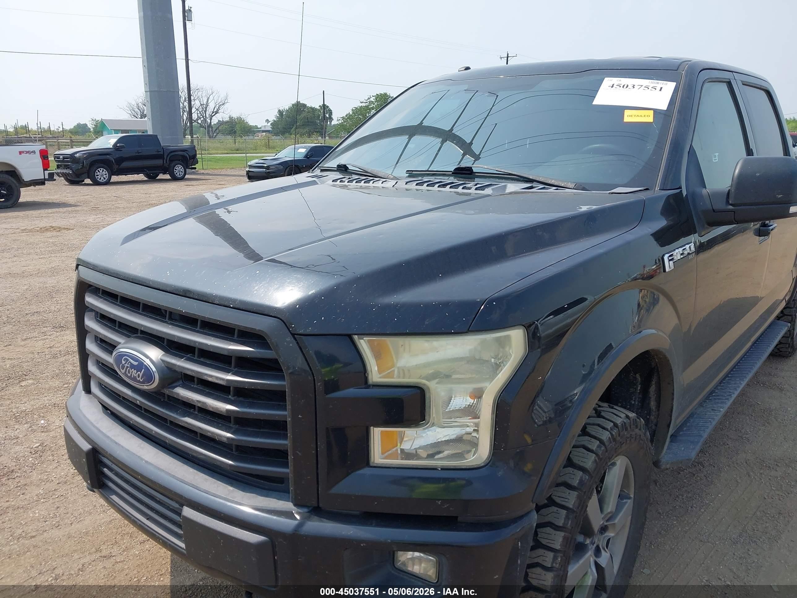 2016 Ford F-150 Xlt Black vin: 1FTEW1EFXGKD09710