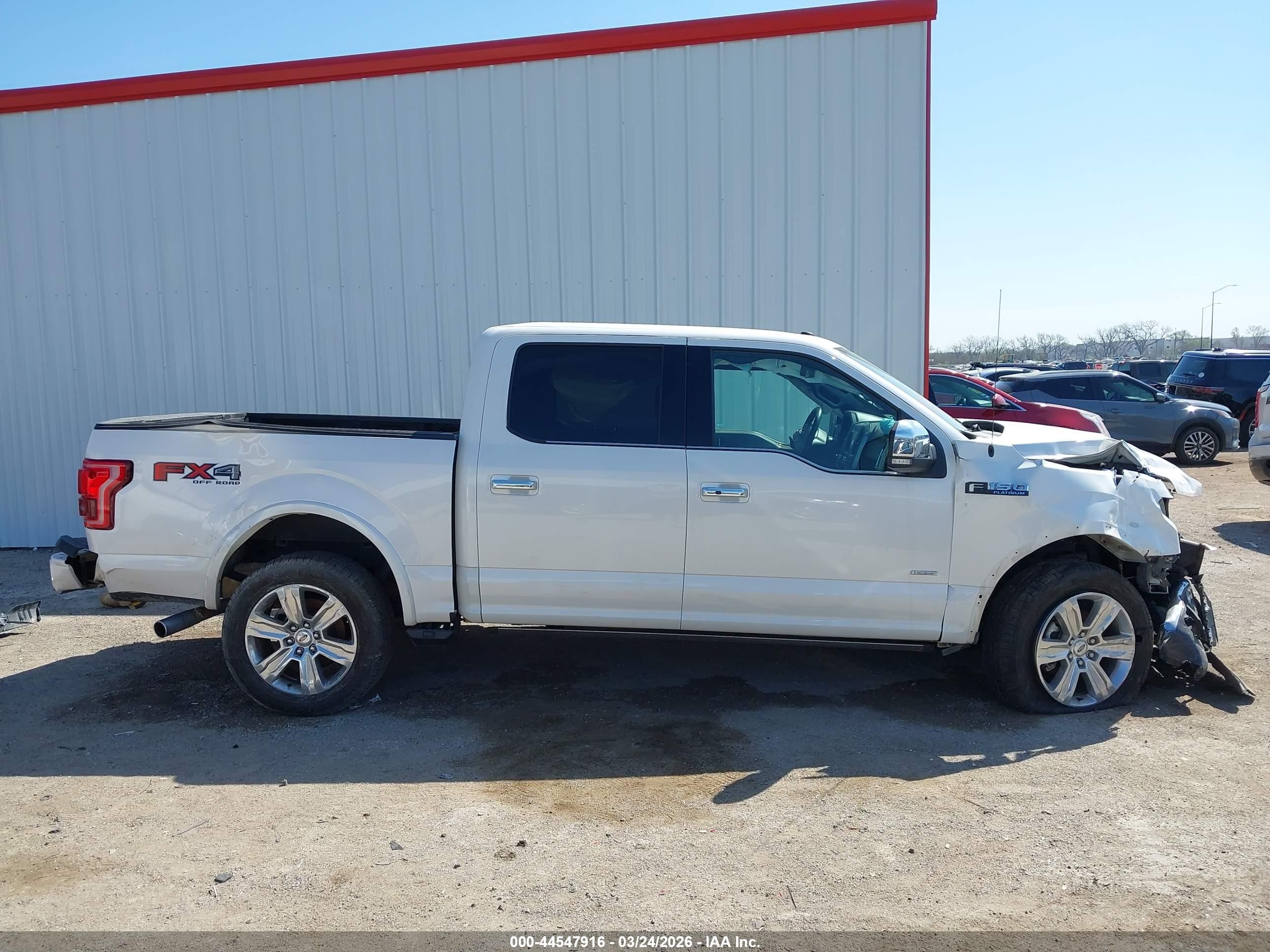 2015 Ford F-150 Platinum White vin: 1FTEW1EG0FFB47781