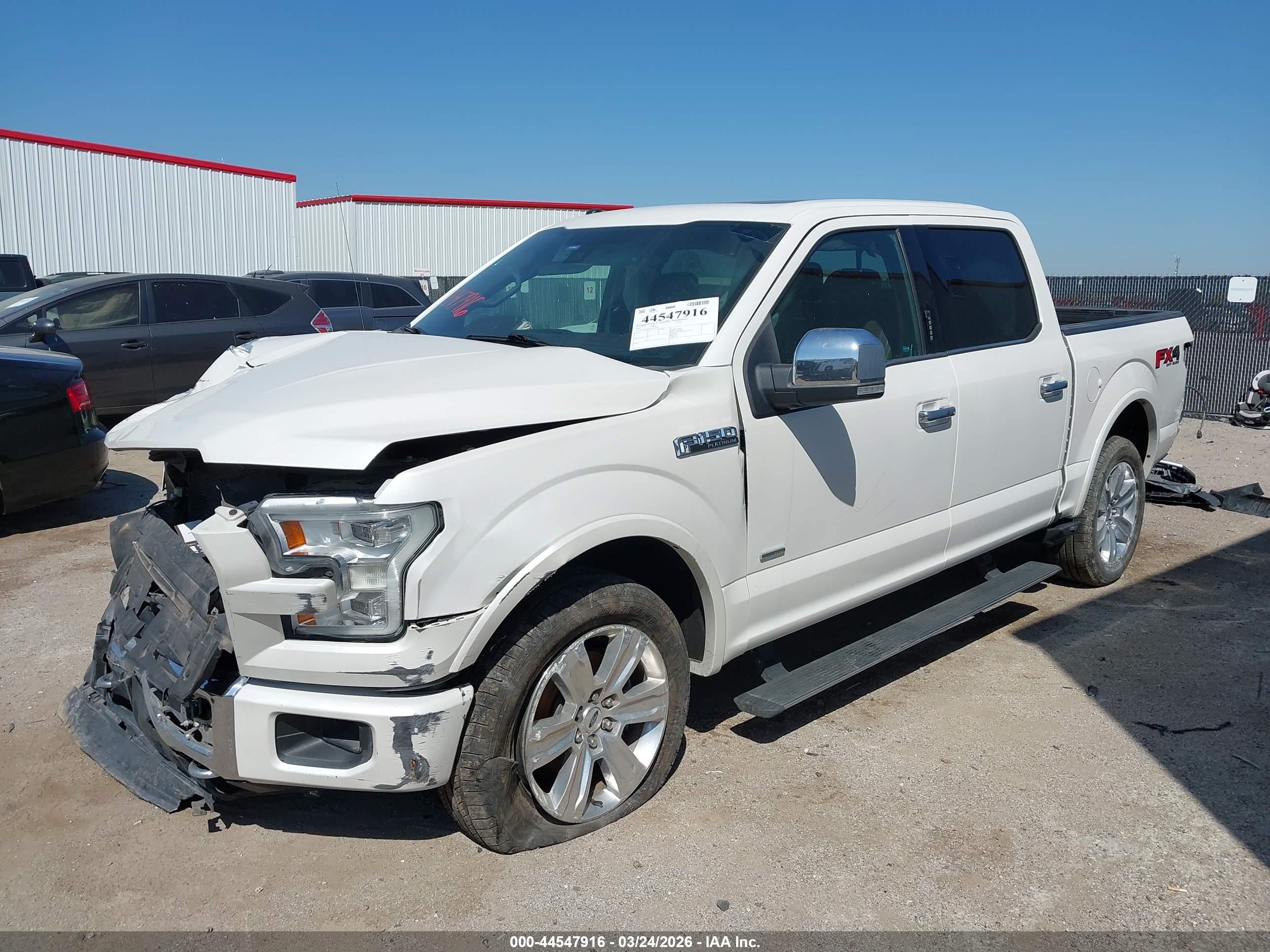 2015 Ford F-150 Platinum White vin: 1FTEW1EG0FFB47781
