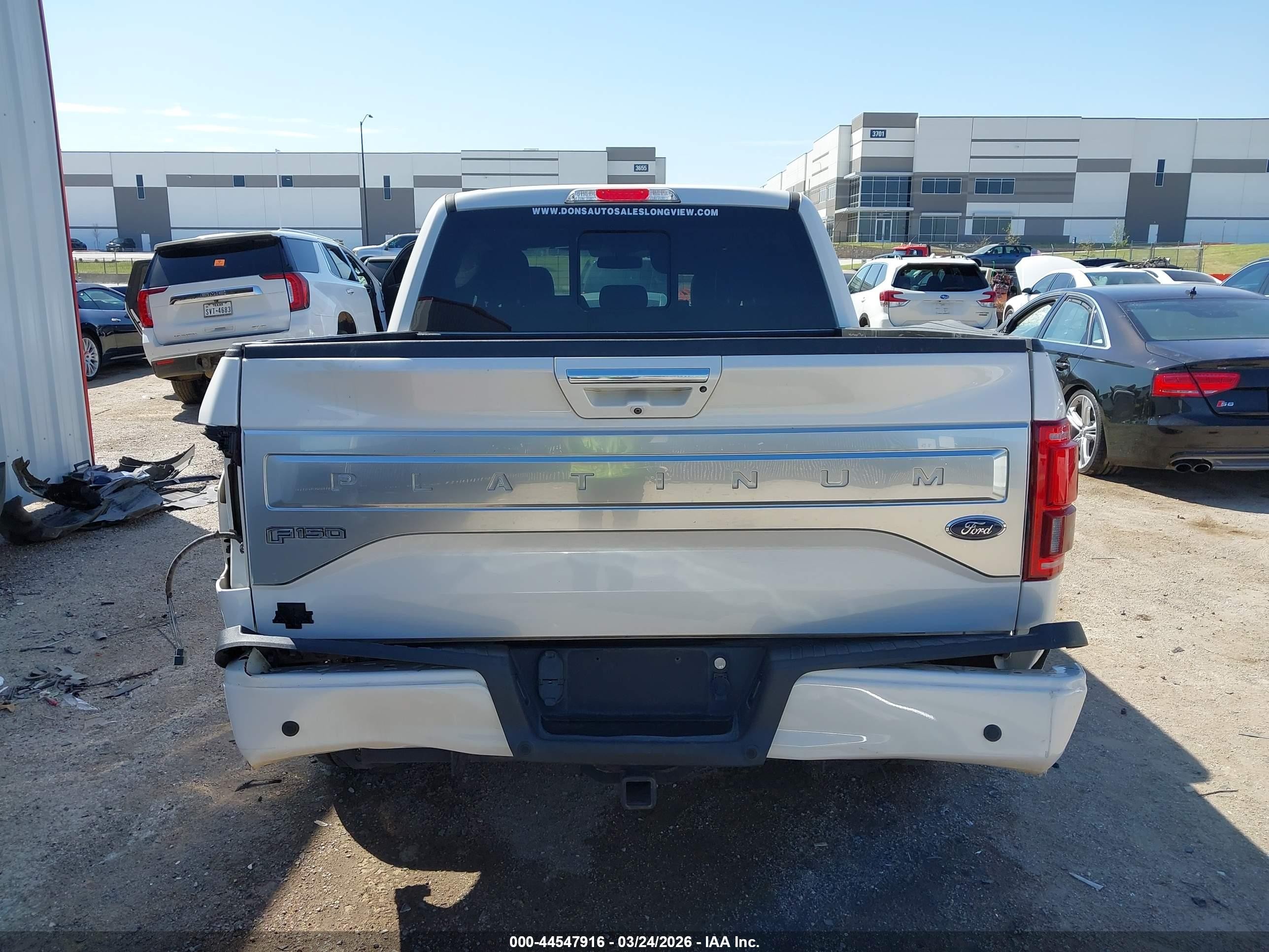 2015 Ford F-150 Platinum White vin: 1FTEW1EG0FFB47781