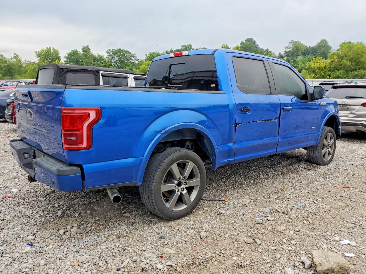 2015 Ford F150 Supercrew Синий vin: 1FTEW1EG0FFC90696