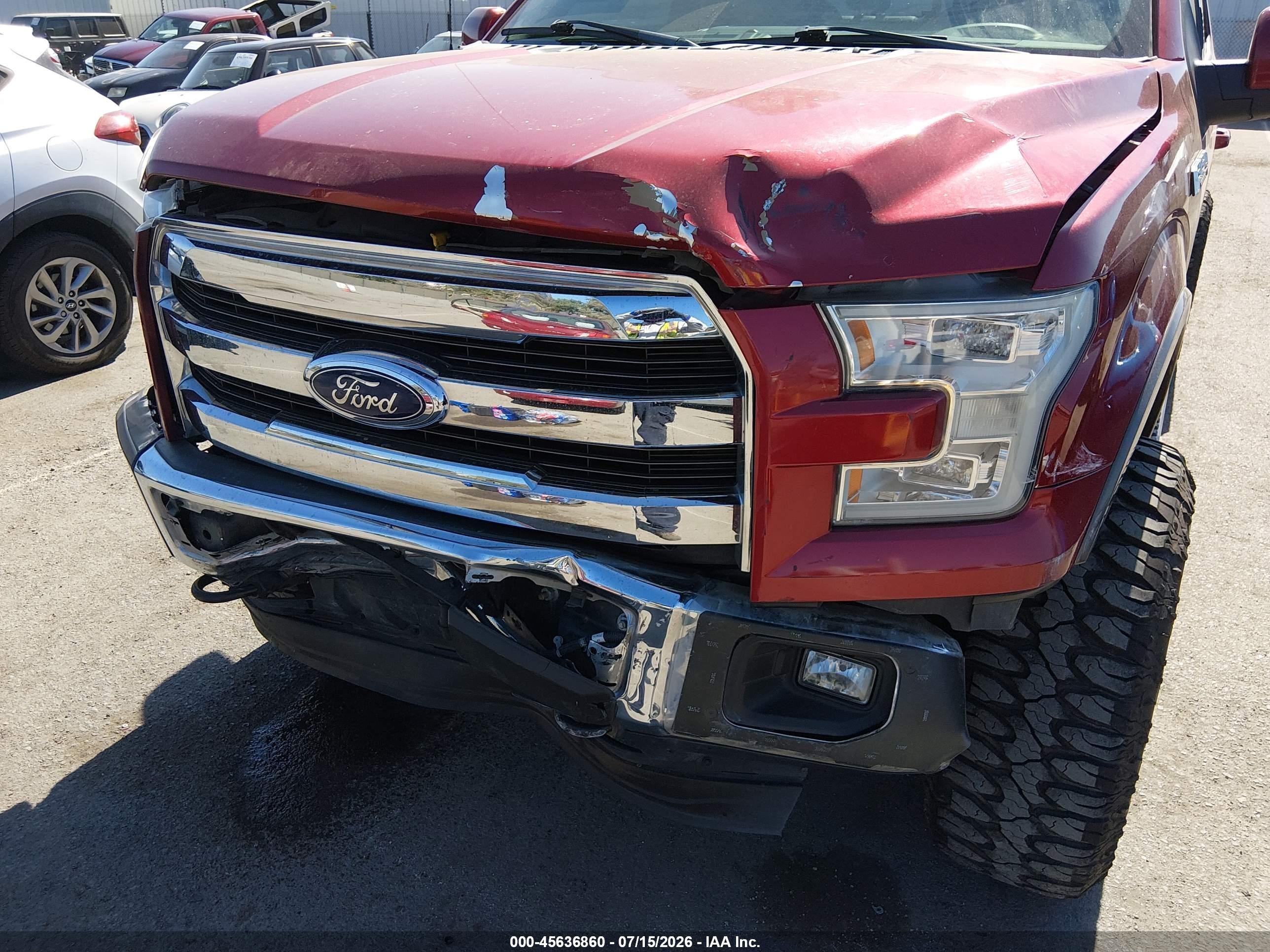 2015 Ford F-150 King Ranch Burgundy vin: 1FTEW1EG0FKD72676