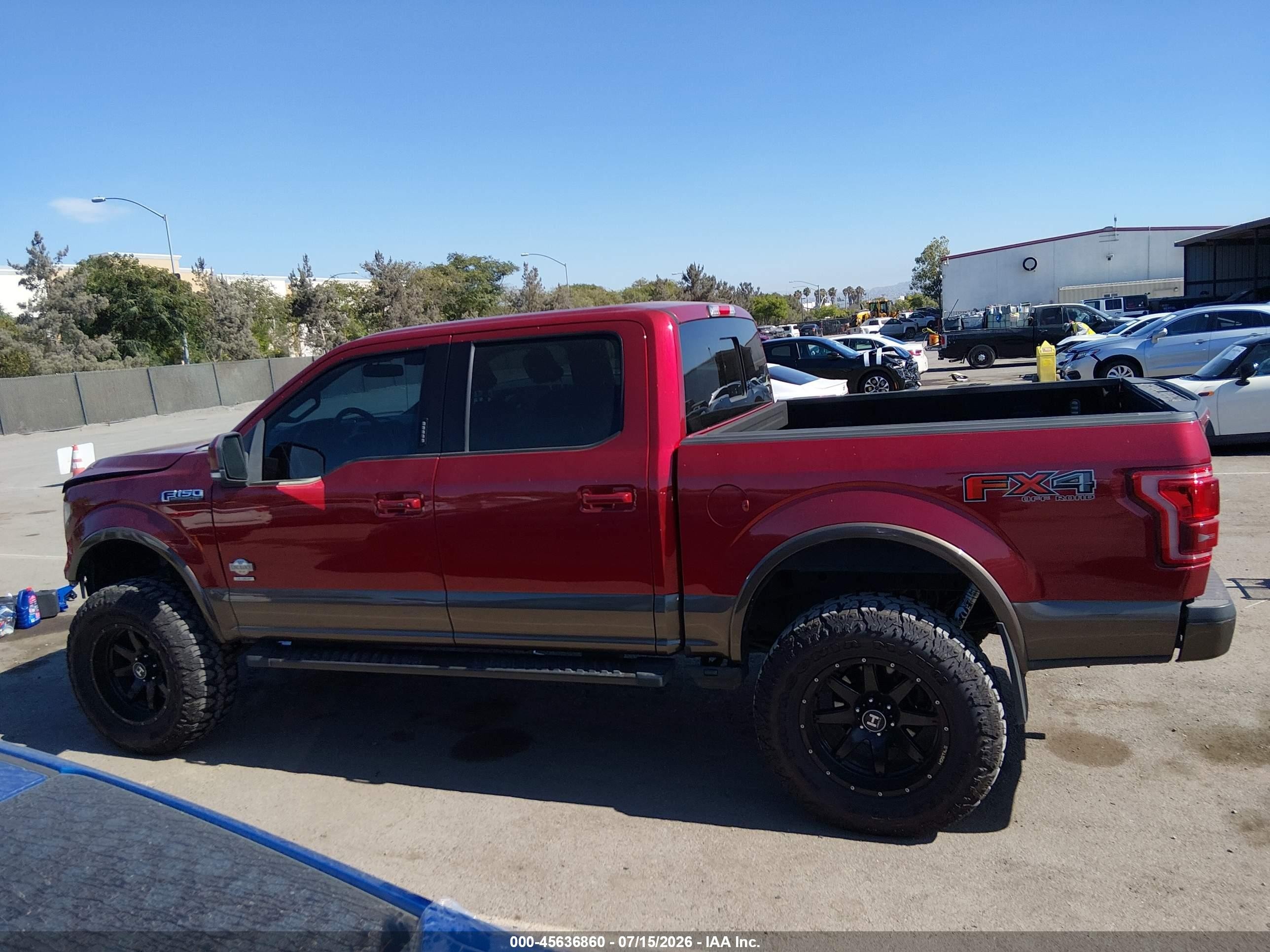 2015 Ford F-150 King Ranch Burgundy vin: 1FTEW1EG0FKD72676