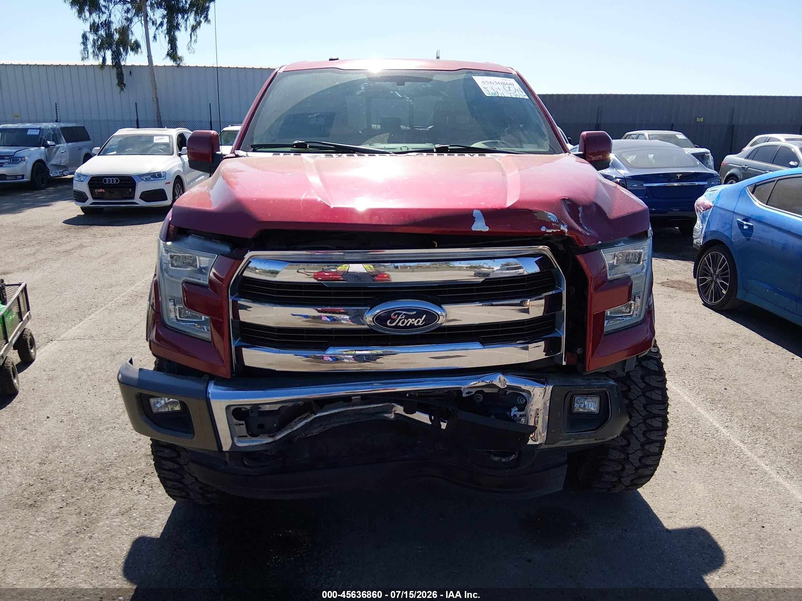 2015 Ford F-150 King Ranch Burgundy vin: 1FTEW1EG0FKD72676