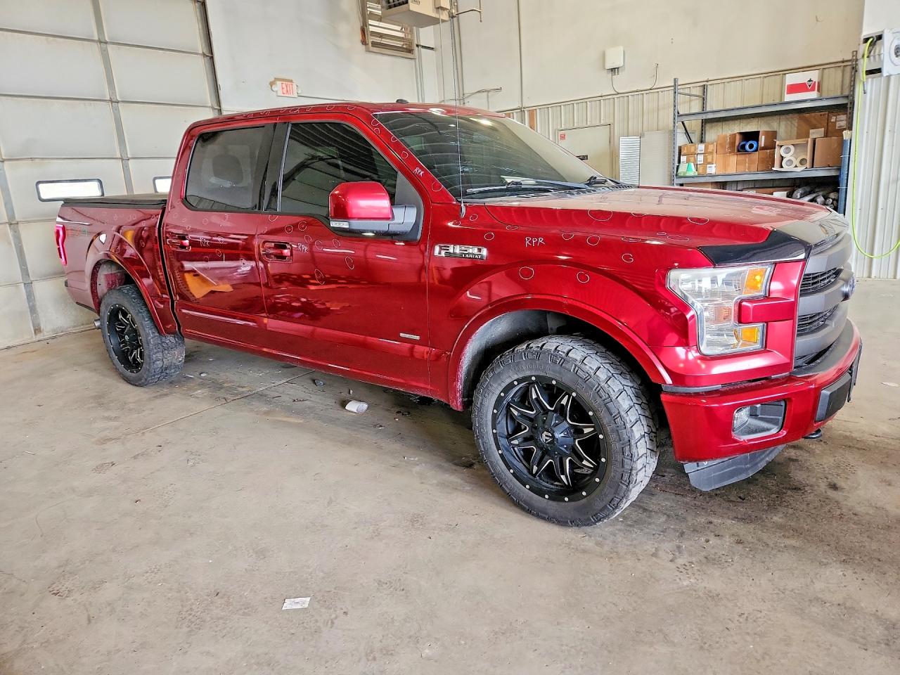2015 Ford F150 Supercrew Burgundy vin: 1FTEW1EG0FKD96461