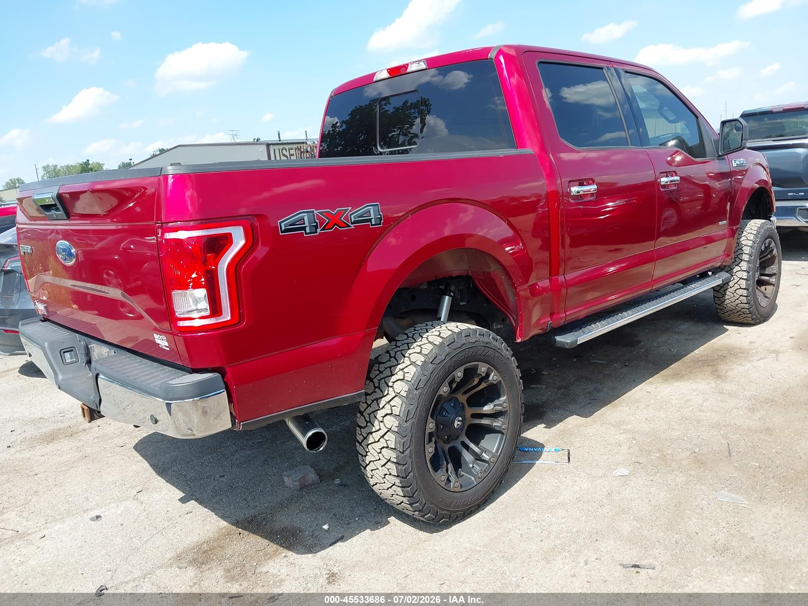 2015 Ford F-150   Red vin: 1FTEW1EG0FKE15588