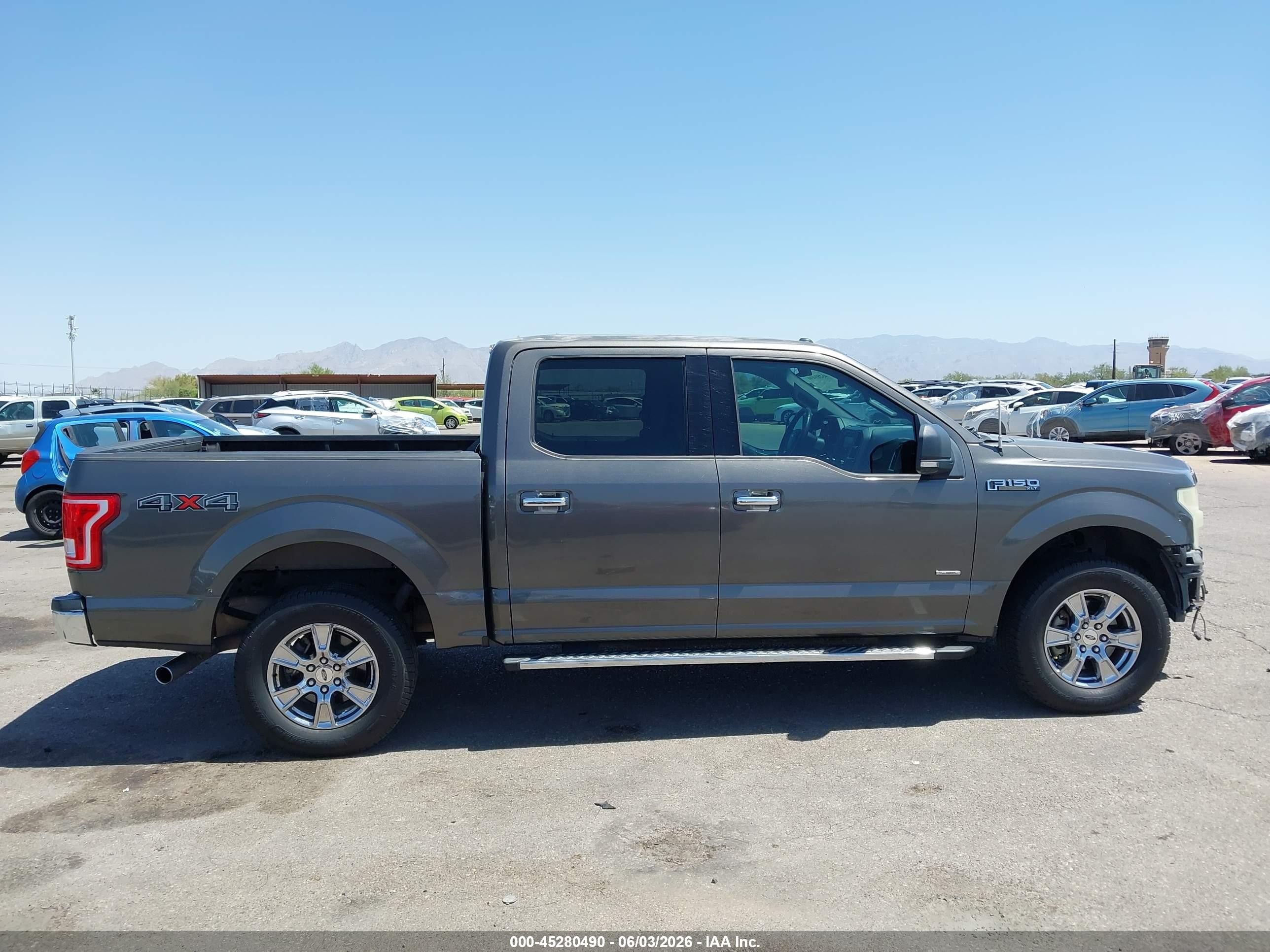 2015 Ford F-150 Xlt Gray vin: 1FTEW1EG0FKE88329