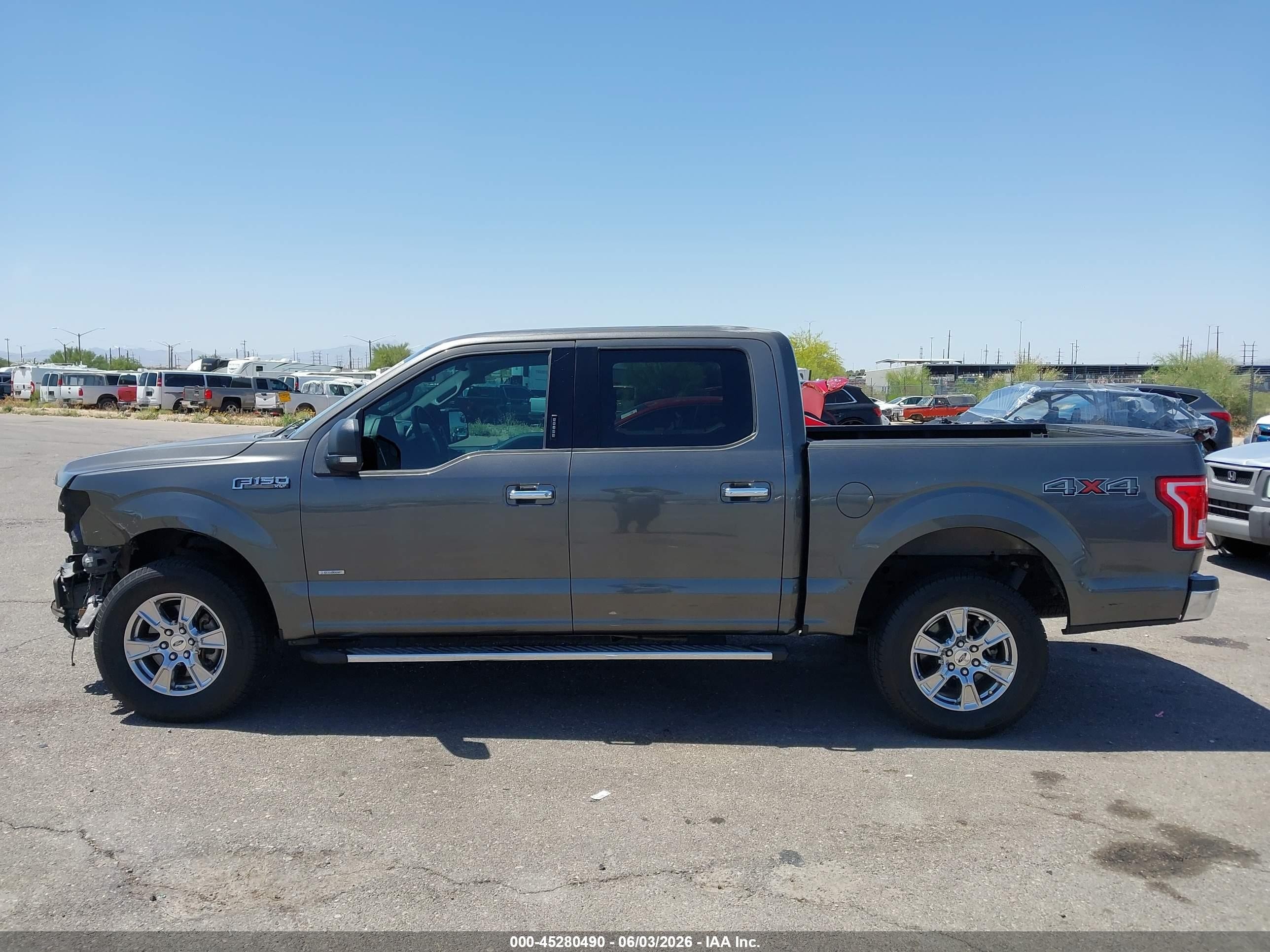 2015 Ford F-150 Xlt Gray vin: 1FTEW1EG0FKE88329