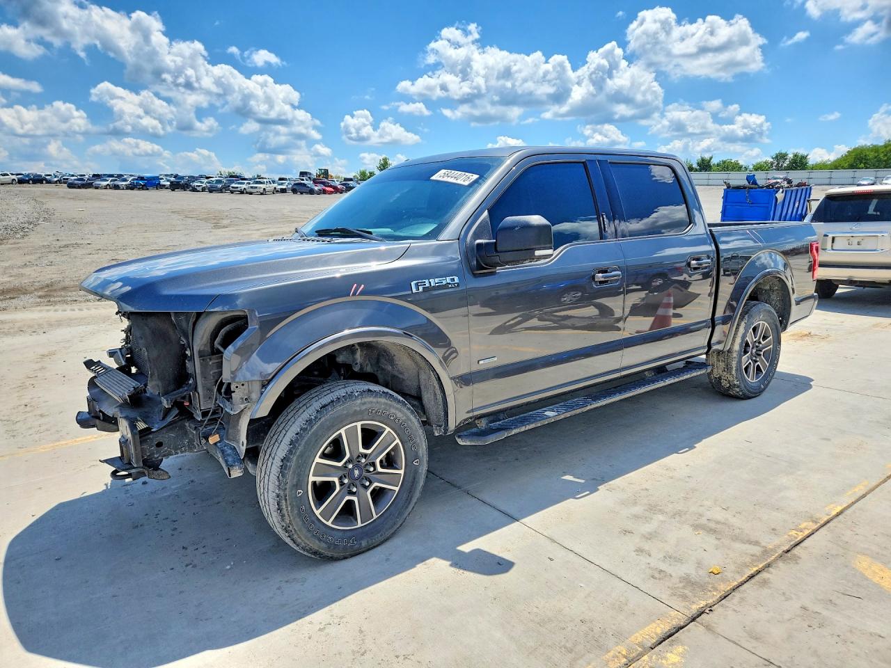 2017 Ford F150 Supercrew Gray vin: 1FTEW1EG0HFA95667