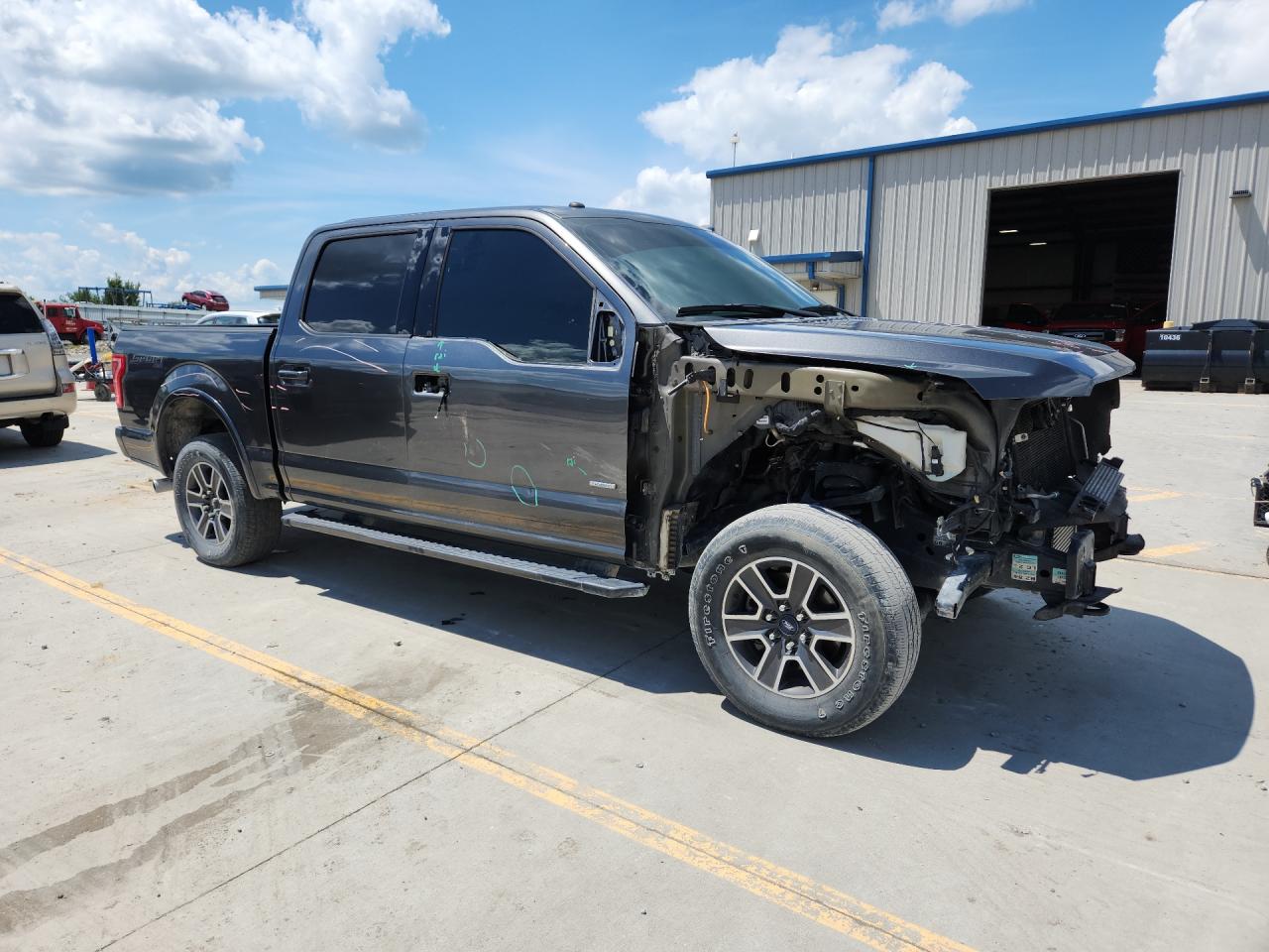 2017 Ford F150 Supercrew Gray vin: 1FTEW1EG0HFA95667