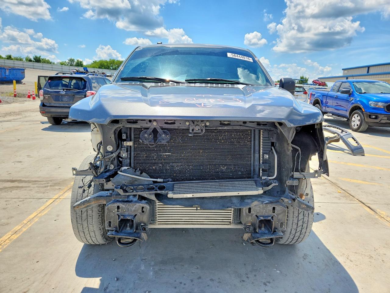 2017 Ford F150 Supercrew Gray vin: 1FTEW1EG0HFA95667