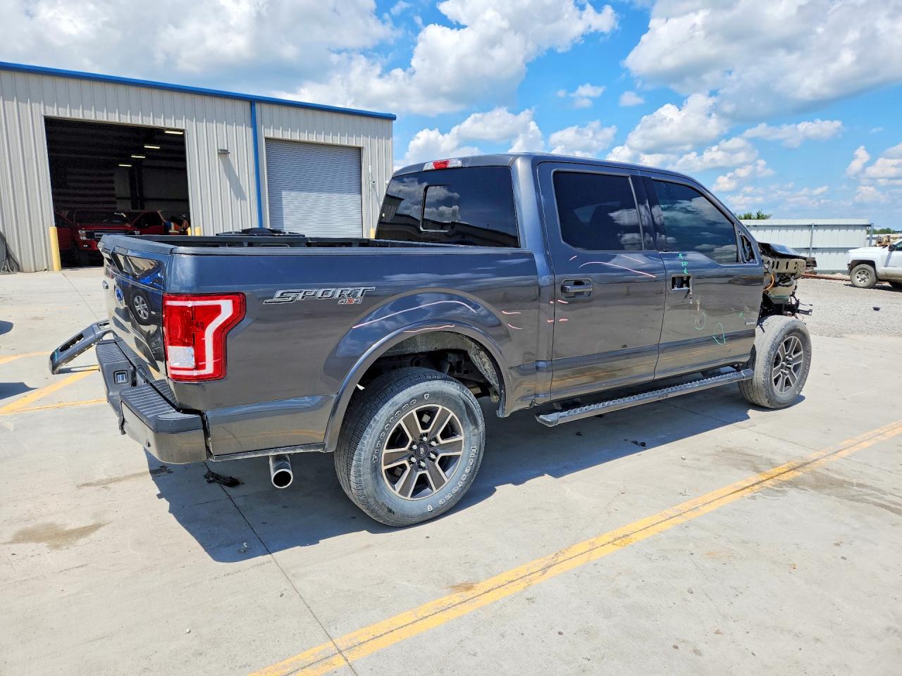 2017 Ford F150 Supercrew Gray vin: 1FTEW1EG0HFA95667