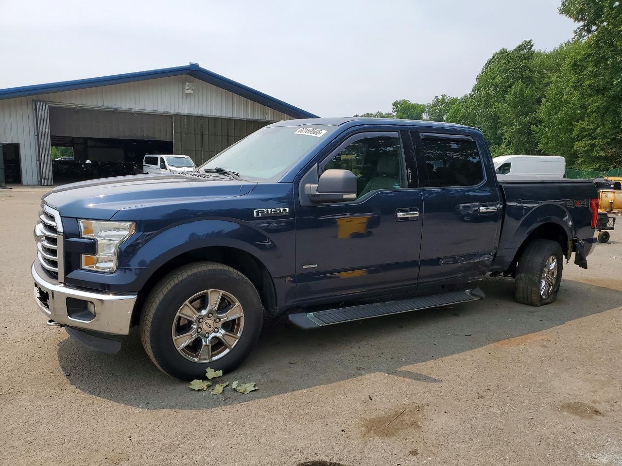 2015 Ford F150 Supercrew Blue vin: 1FTEW1EG1FFA04290