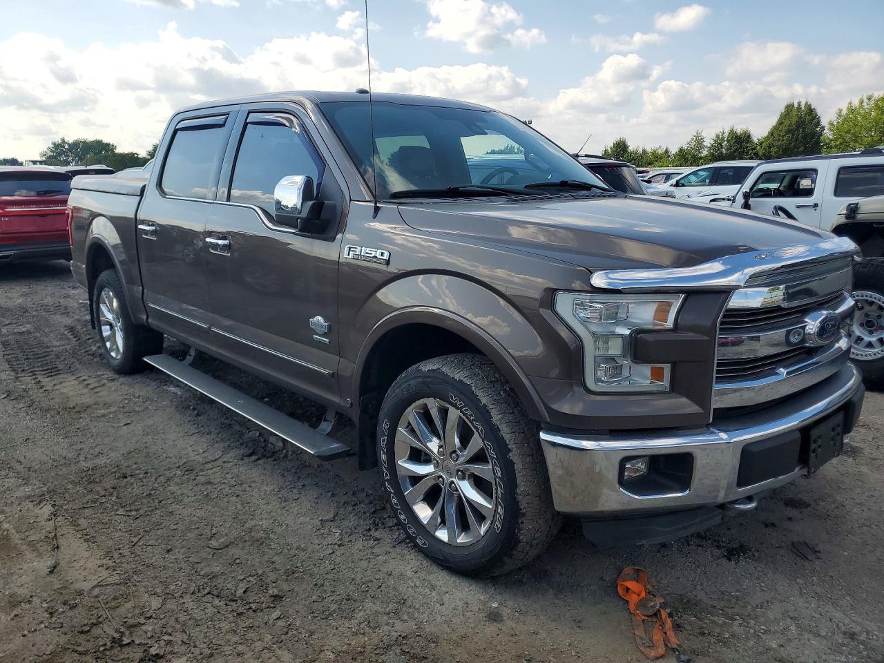 2015 Ford F150 Supercrew Brown vin: 1FTEW1EG1FFA50962