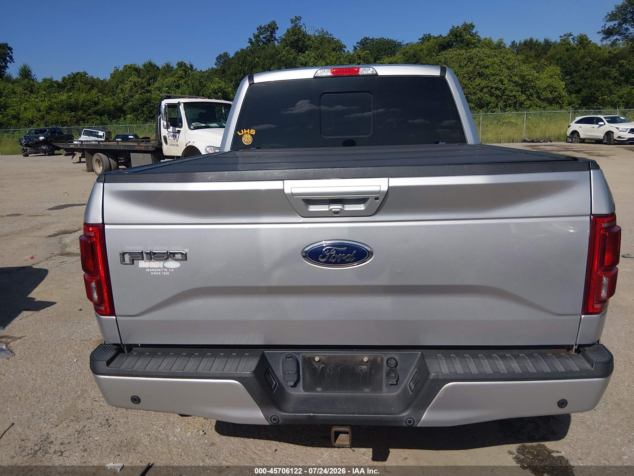 2015 Ford F-150 Lariat Silver vin: 1FTEW1EG1FFB87769
