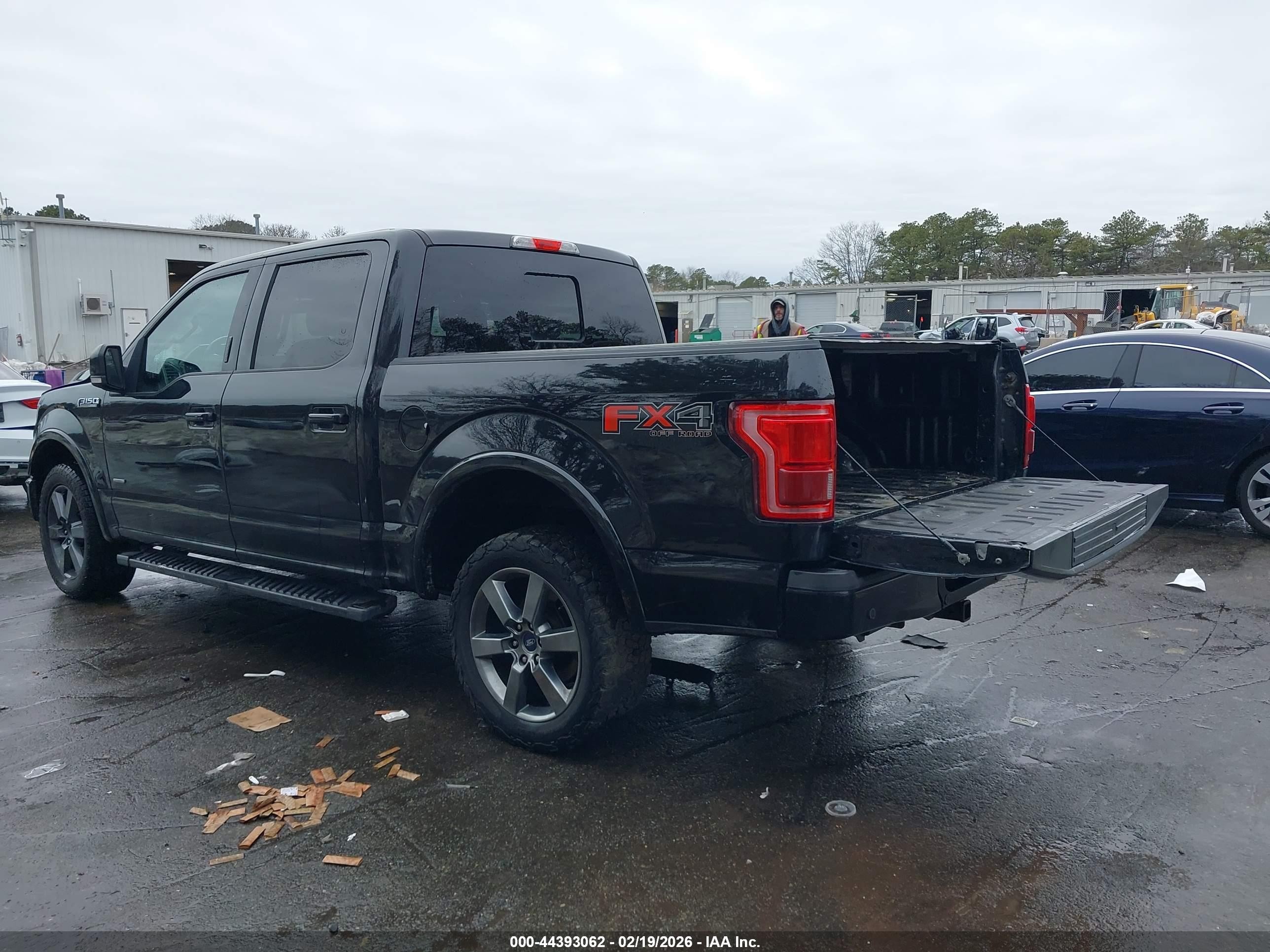 2015 Ford F-150 Lariat Черный vin: 1FTEW1EG1FFC02304