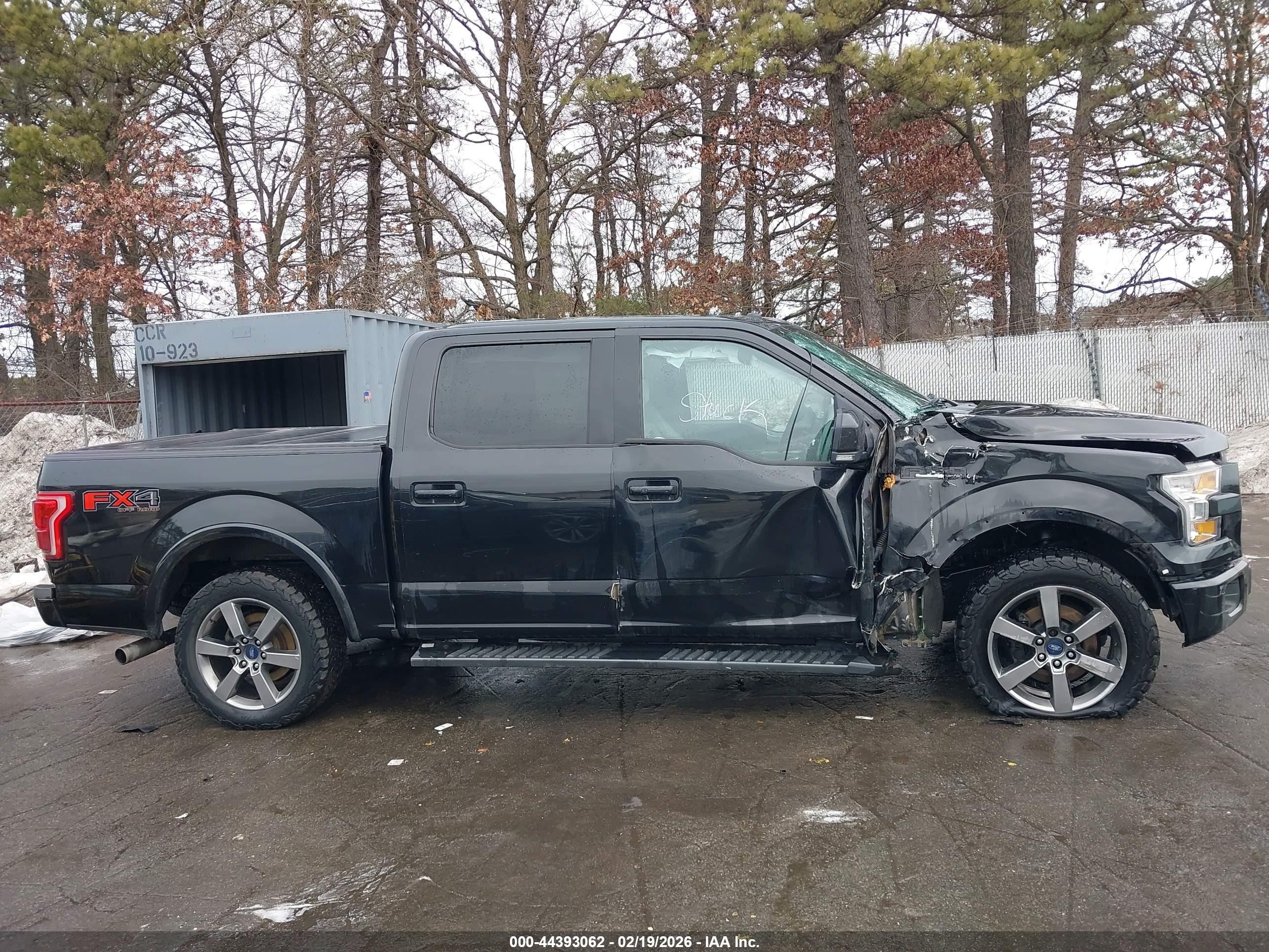 2015 Ford F-150 Lariat Черный vin: 1FTEW1EG1FFC02304