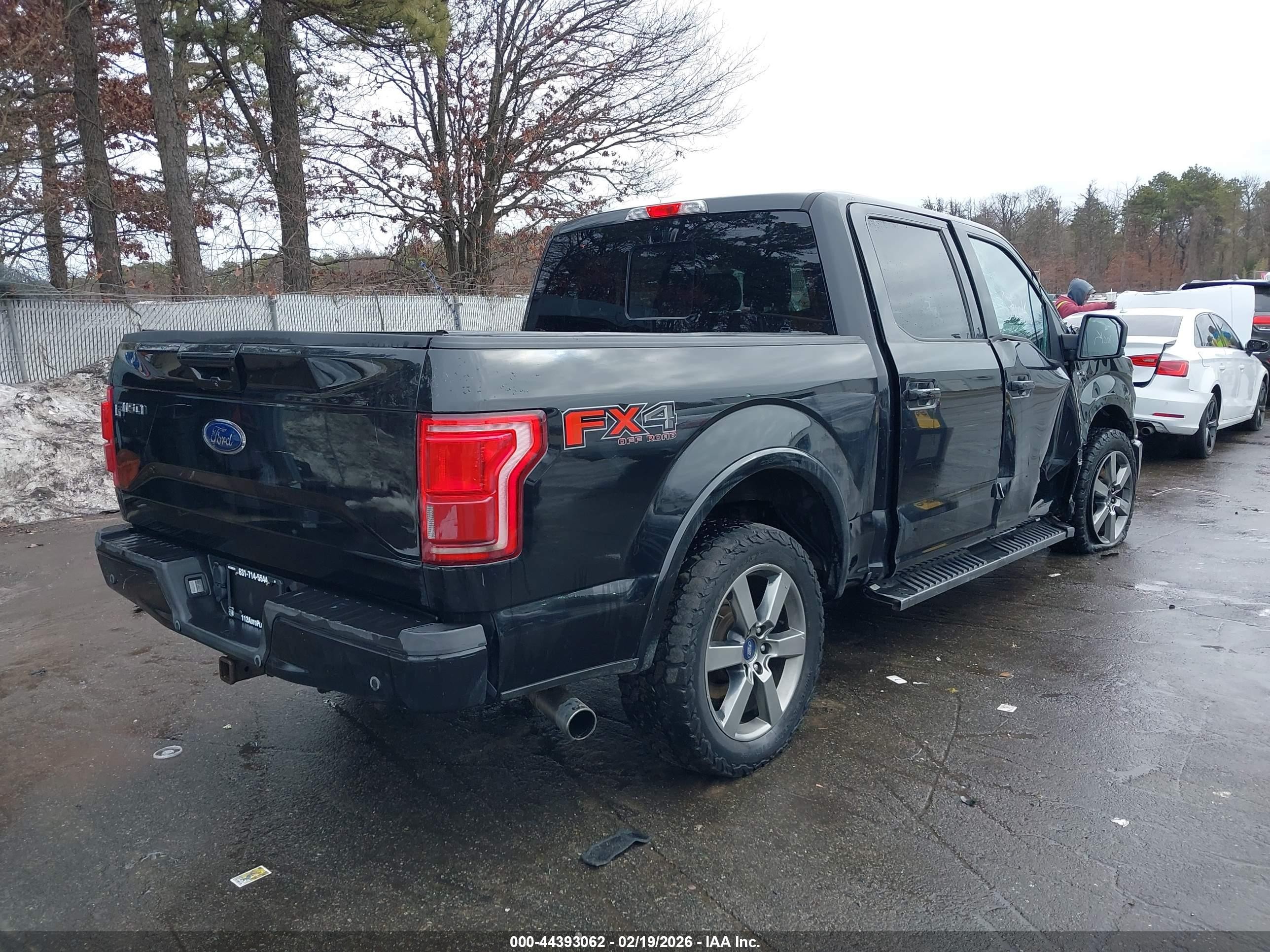 2015 Ford F-150 Lariat Черный vin: 1FTEW1EG1FFC02304