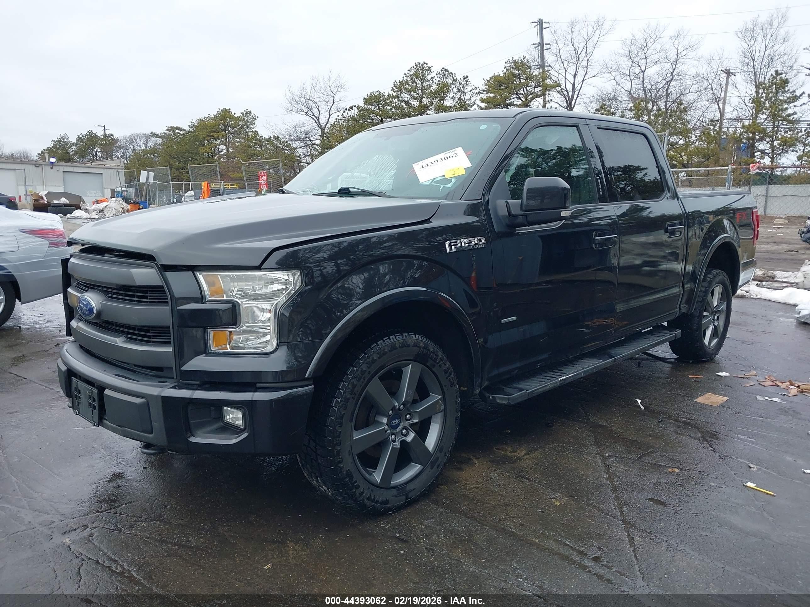 2015 Ford F-150 Lariat Черный vin: 1FTEW1EG1FFC02304