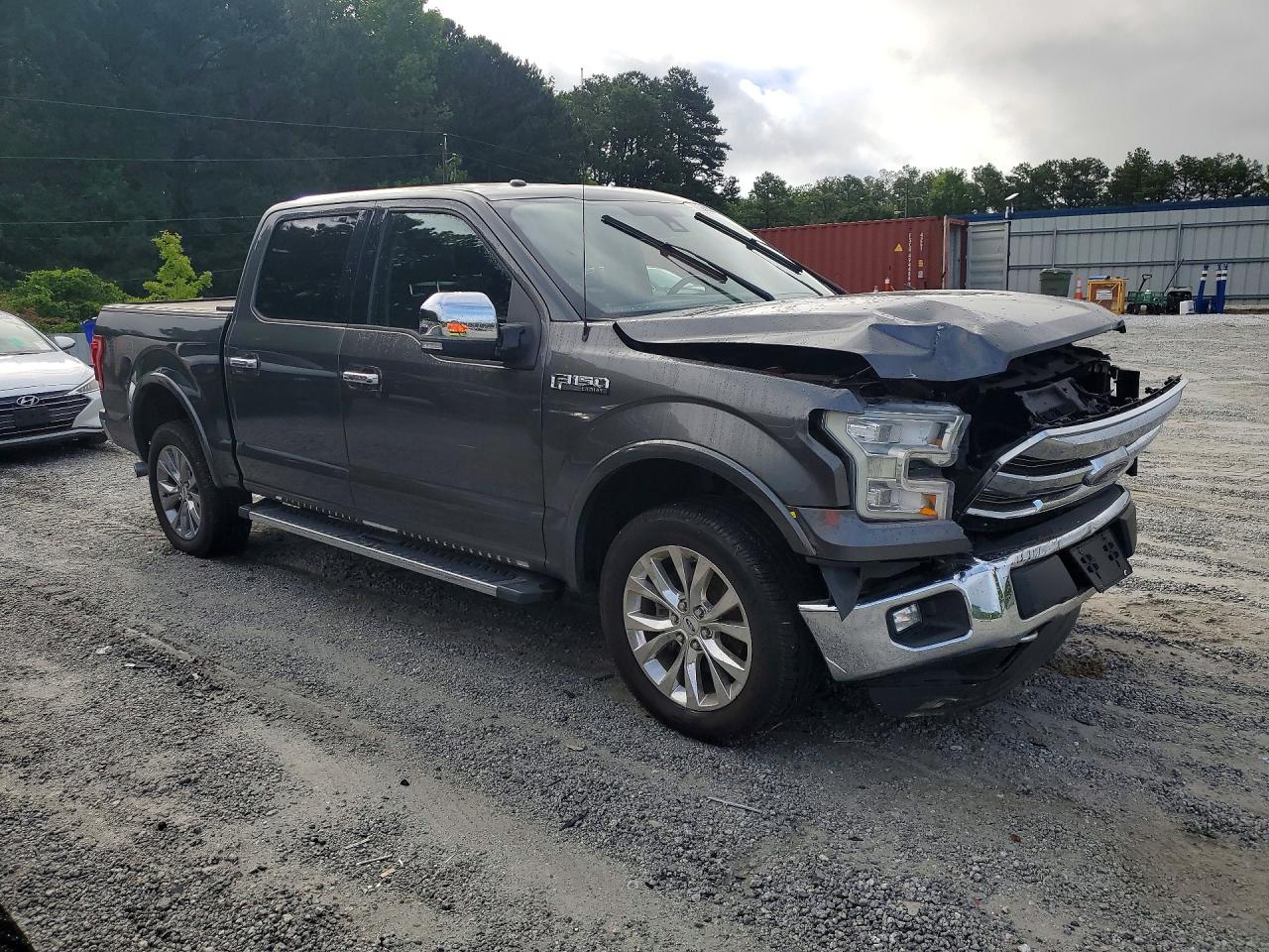 2015 Ford F150 Supercrew Gray vin: 1FTEW1EG1FFC83515