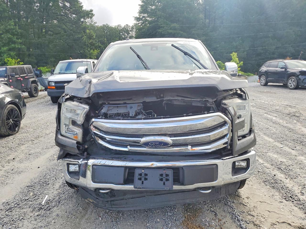 2015 Ford F150 Supercrew Gray vin: 1FTEW1EG1FFC83515