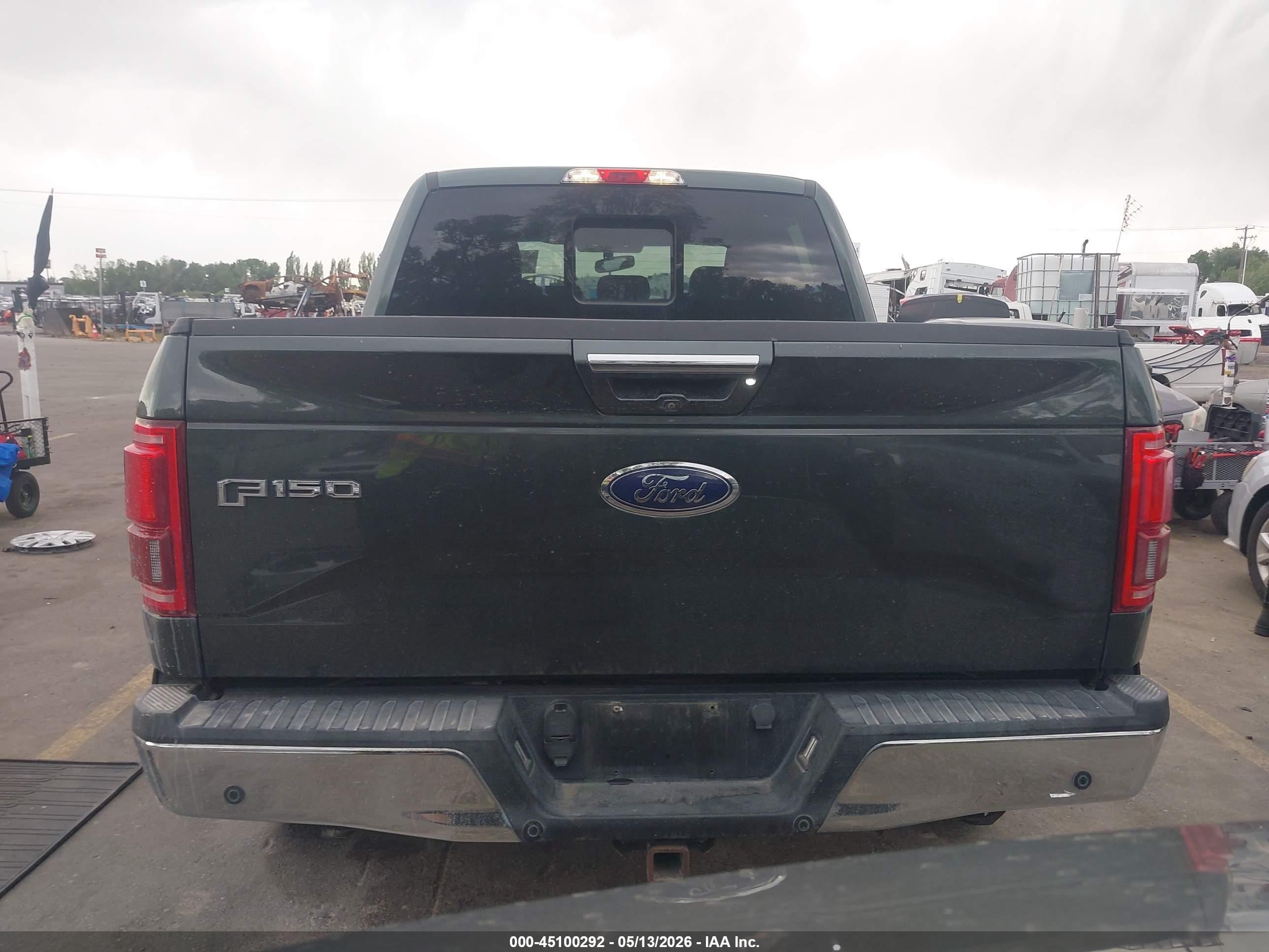 2015 Ford F-150 Lariat Green vin: 1FTEW1EG1FKD09912