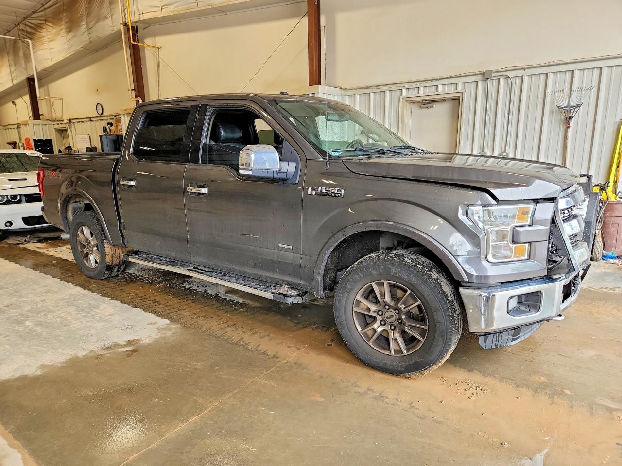 2015 Ford F150 Supercrew Серый vin: 1FTEW1EG1FKD85274