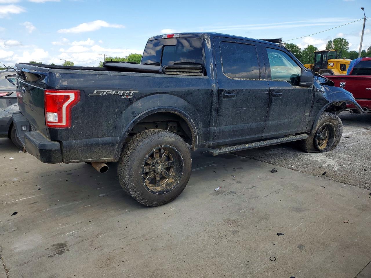 2016 Ford F150 Supercrew Black vin: 1FTEW1EG1GFC04636