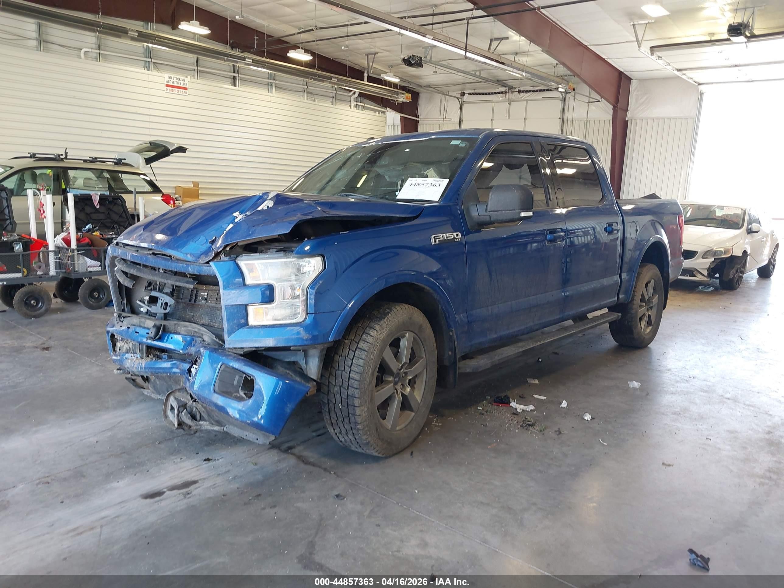 2017 Ford F-150 Xlt Blue vin: 1FTEW1EG1HKC73660