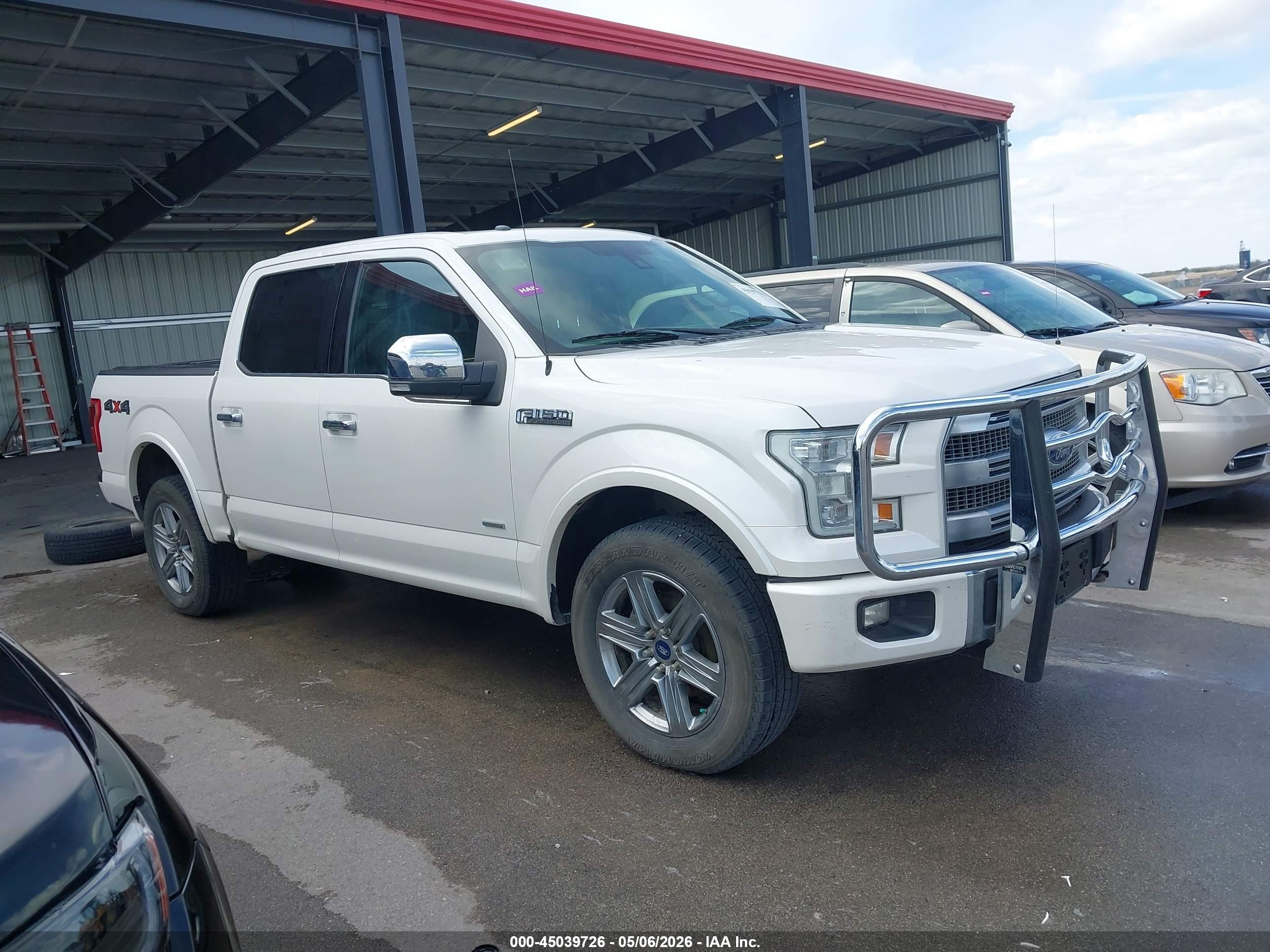 2015 Ford F-150 Platinum White vin: 1FTEW1EG2FFA20319