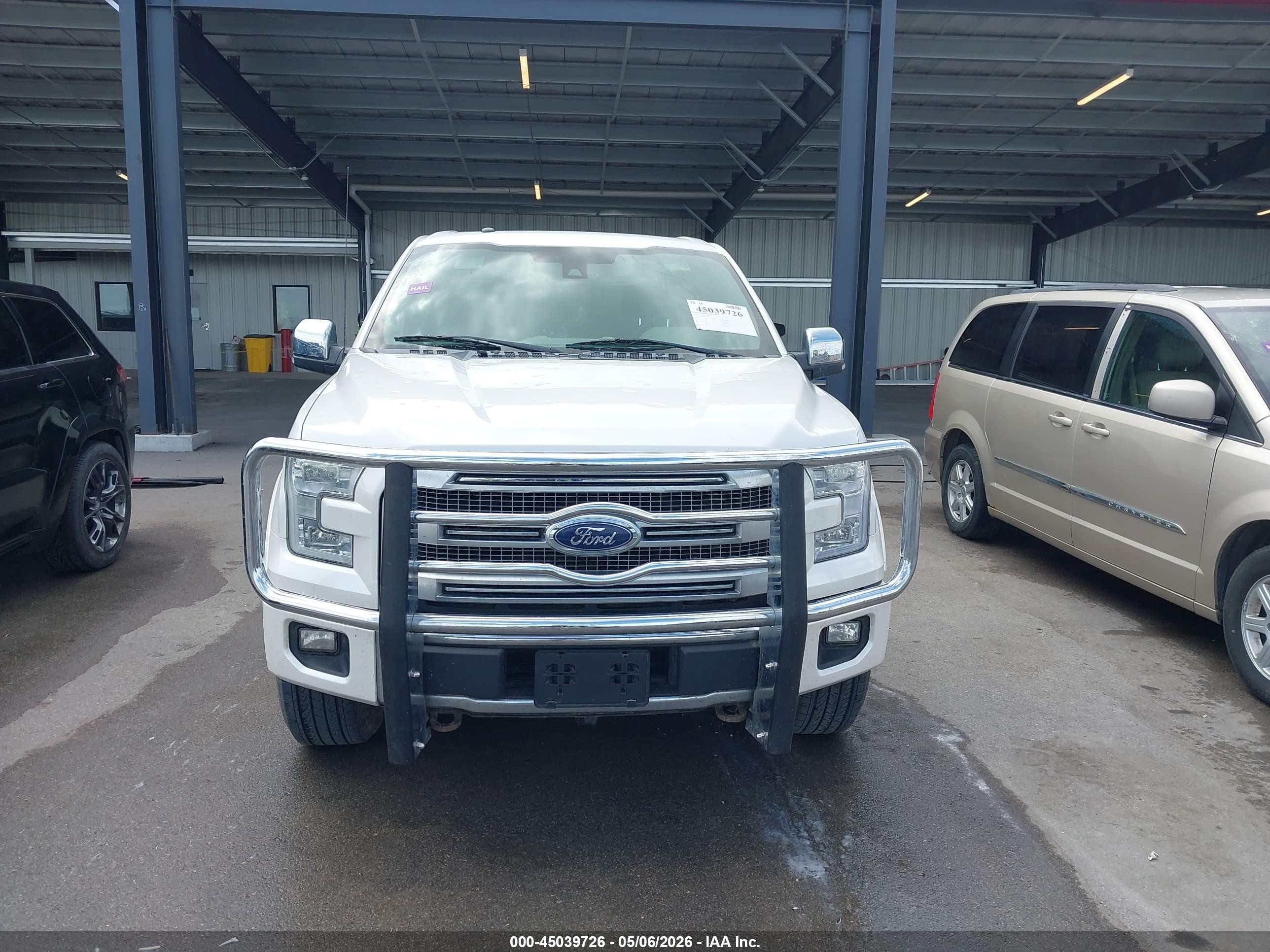 2015 Ford F-150 Platinum White vin: 1FTEW1EG2FFA20319