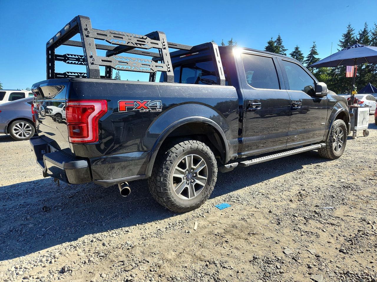 2015 Ford F150 Supercrew Black vin: 1FTEW1EG2FFB16225