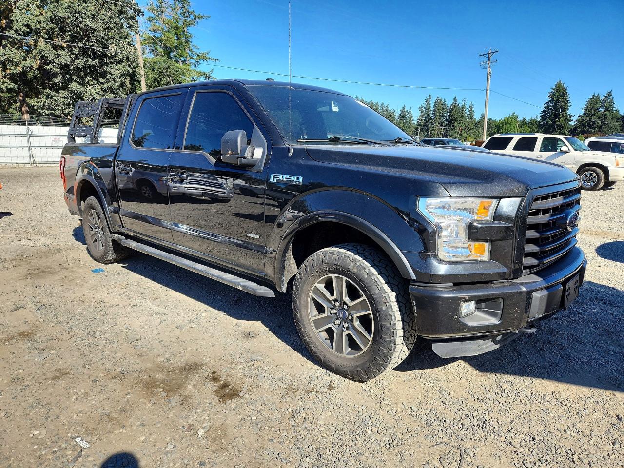 2015 Ford F150 Supercrew Black vin: 1FTEW1EG2FFB16225