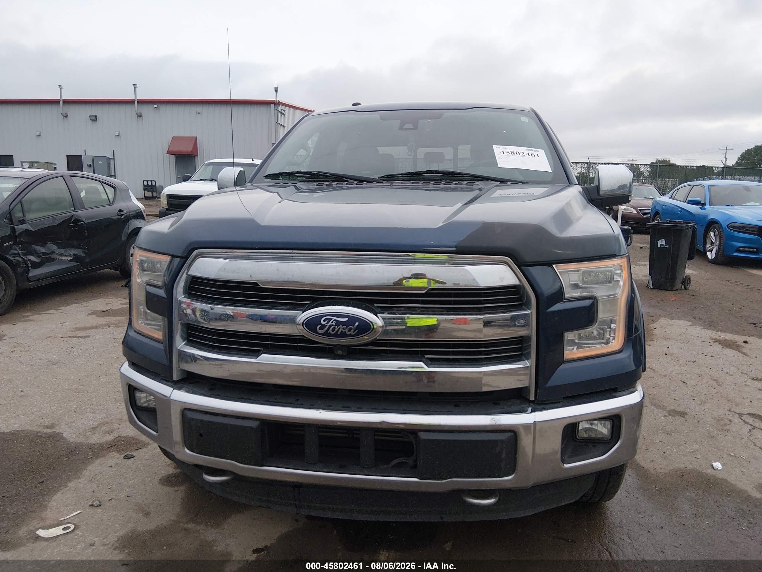 2015 Ford F-150 Lariat Blue vin: 1FTEW1EG2FFB73847