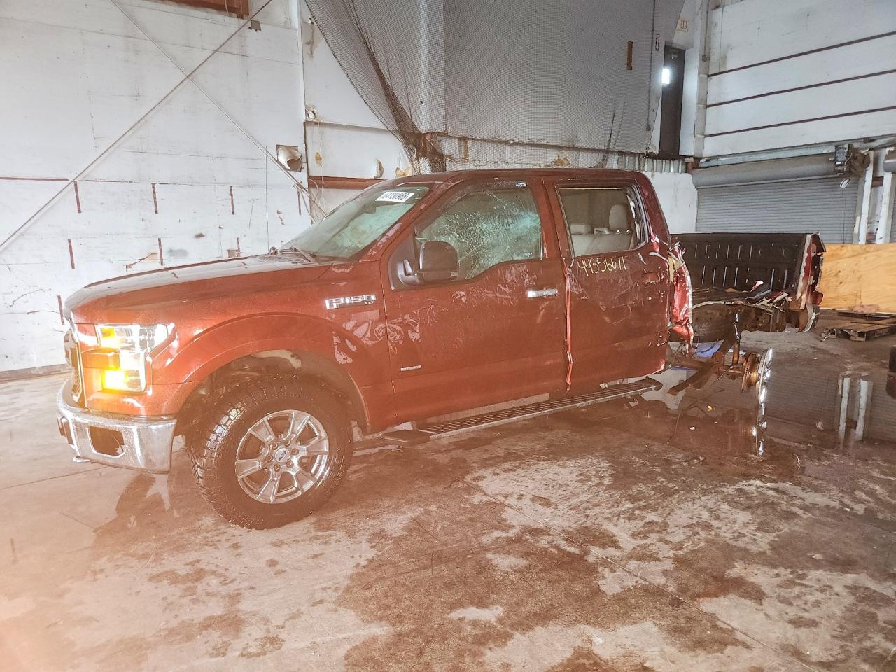 2015 Ford F150 Supercrew Brown vin: 1FTEW1EG2FFB75646