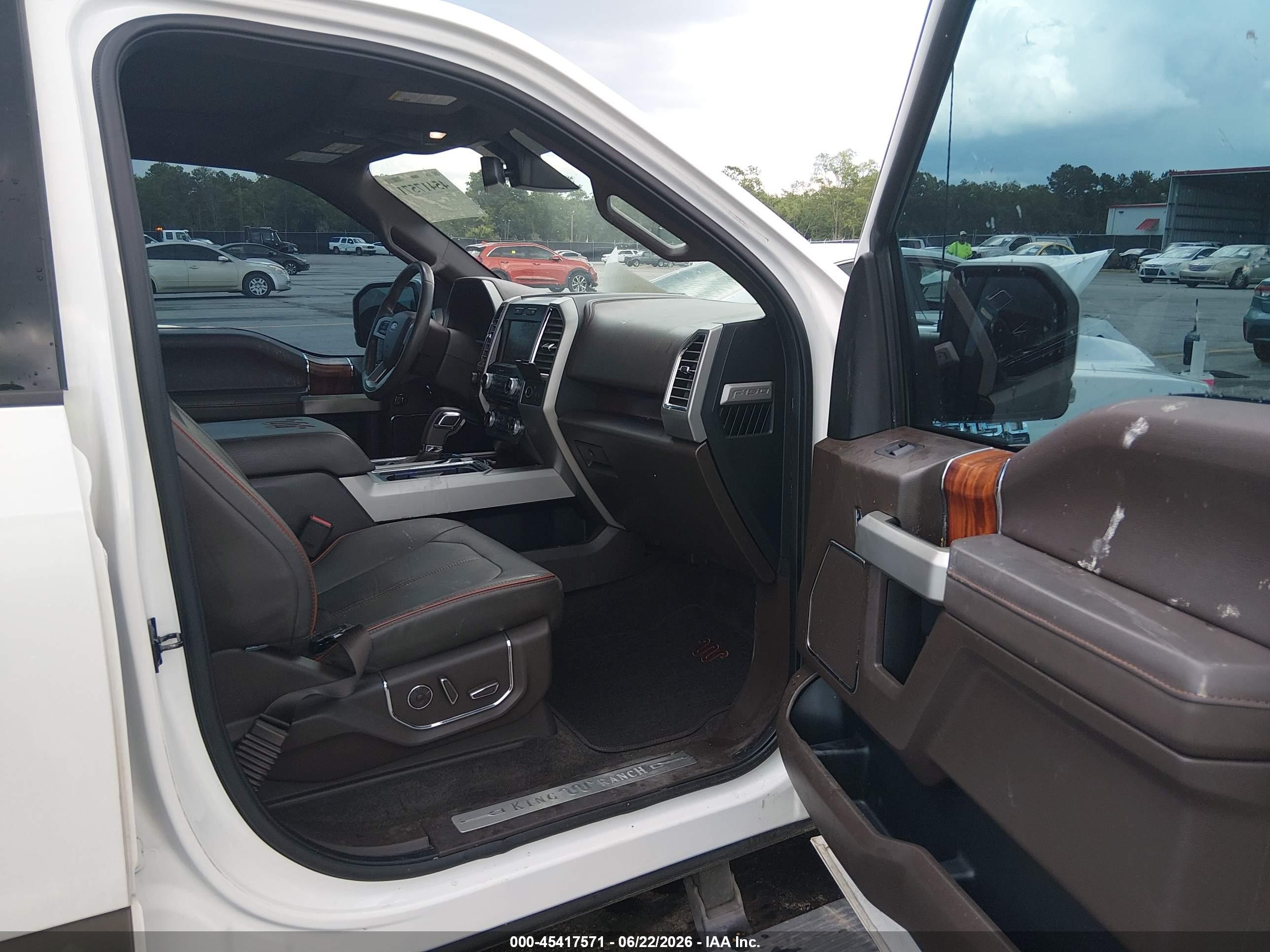2015 Ford F-150 King Ranch/lariat/platinum/xl/xlt White vin: 1FTEW1EG2FFB80636