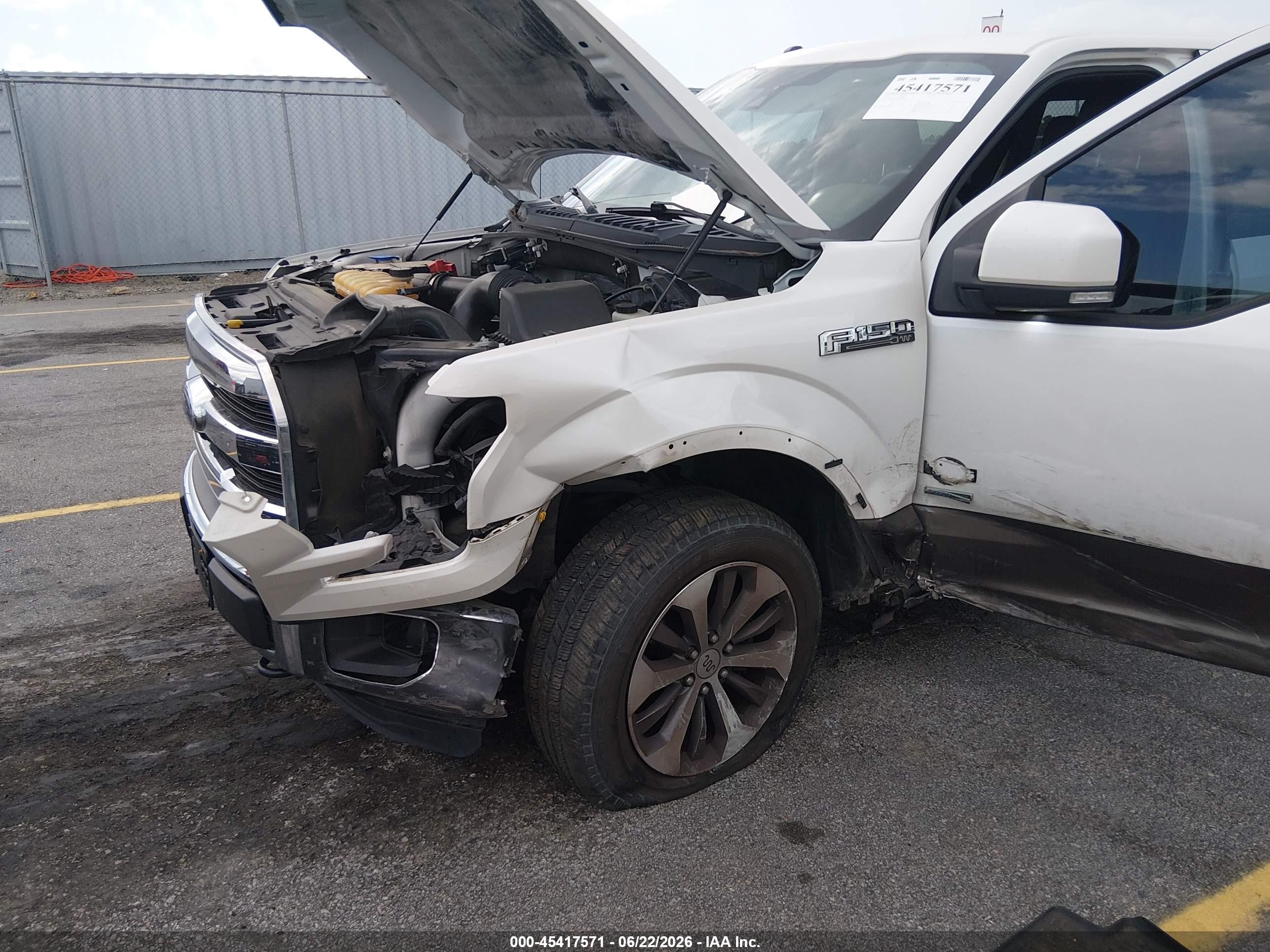 2015 Ford F-150 King Ranch/lariat/platinum/xl/xlt White vin: 1FTEW1EG2FFB80636