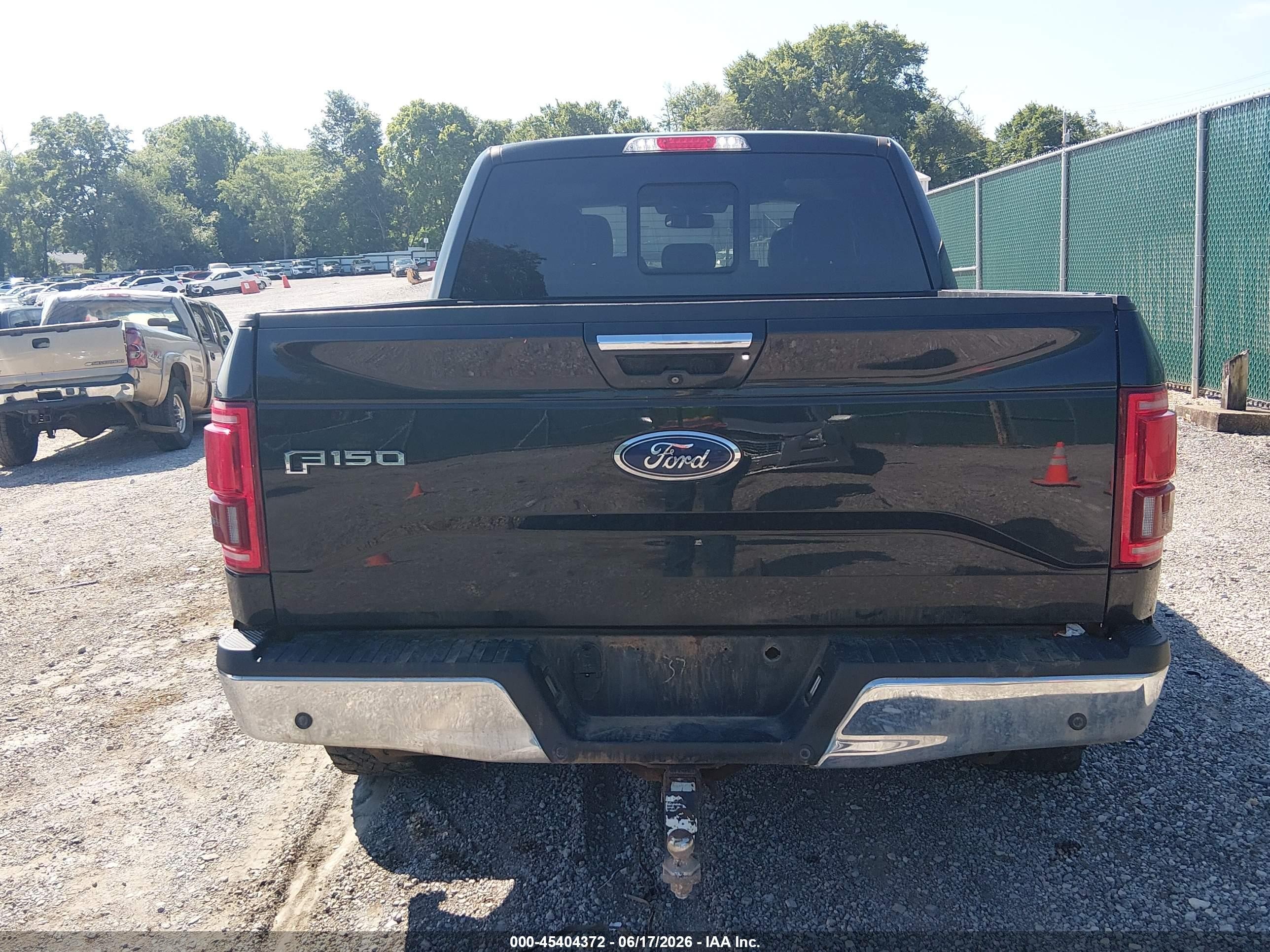 2015 Ford F-150 Lariat Black vin: 1FTEW1EG2FFB85447