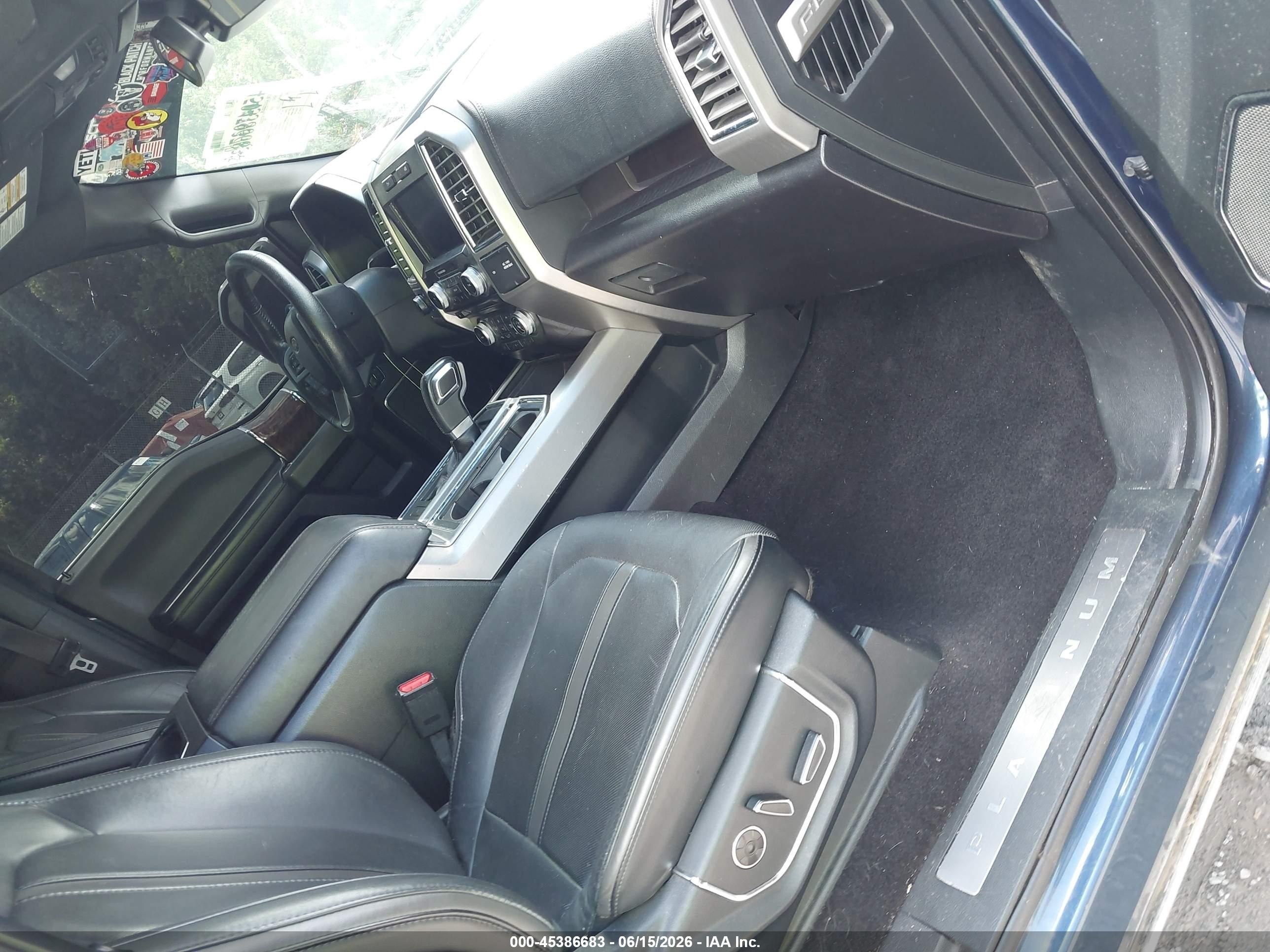 2015 Ford F-150 Platinum Dark Blue vin: 1FTEW1EG2FFB86226