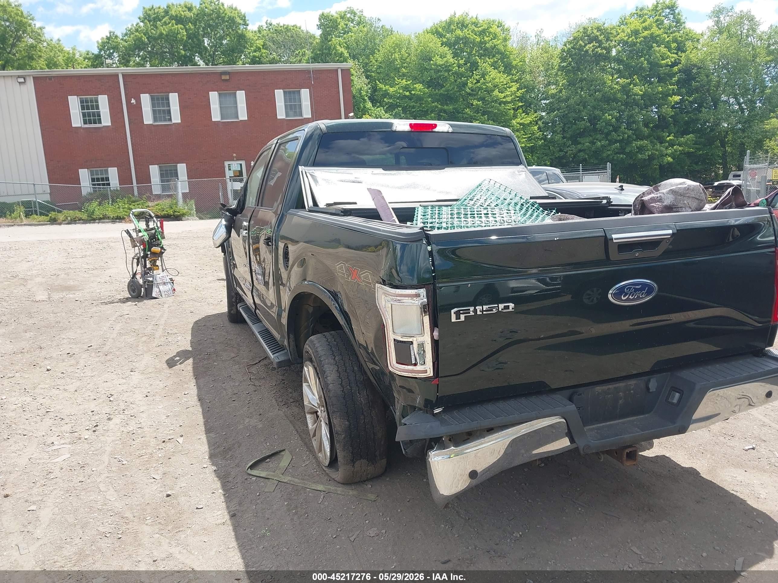 2015 Ford F-150 Lariat Green vin: 1FTEW1EG2FFC65721
